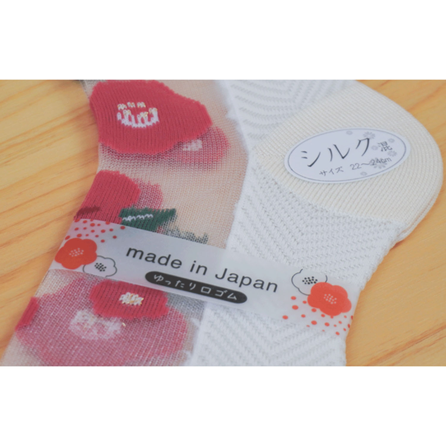 【モカブラウンのみ】25SS新シリーズ シースルーソックス 和モダン 七宝柄【在庫限り】 - 画像6