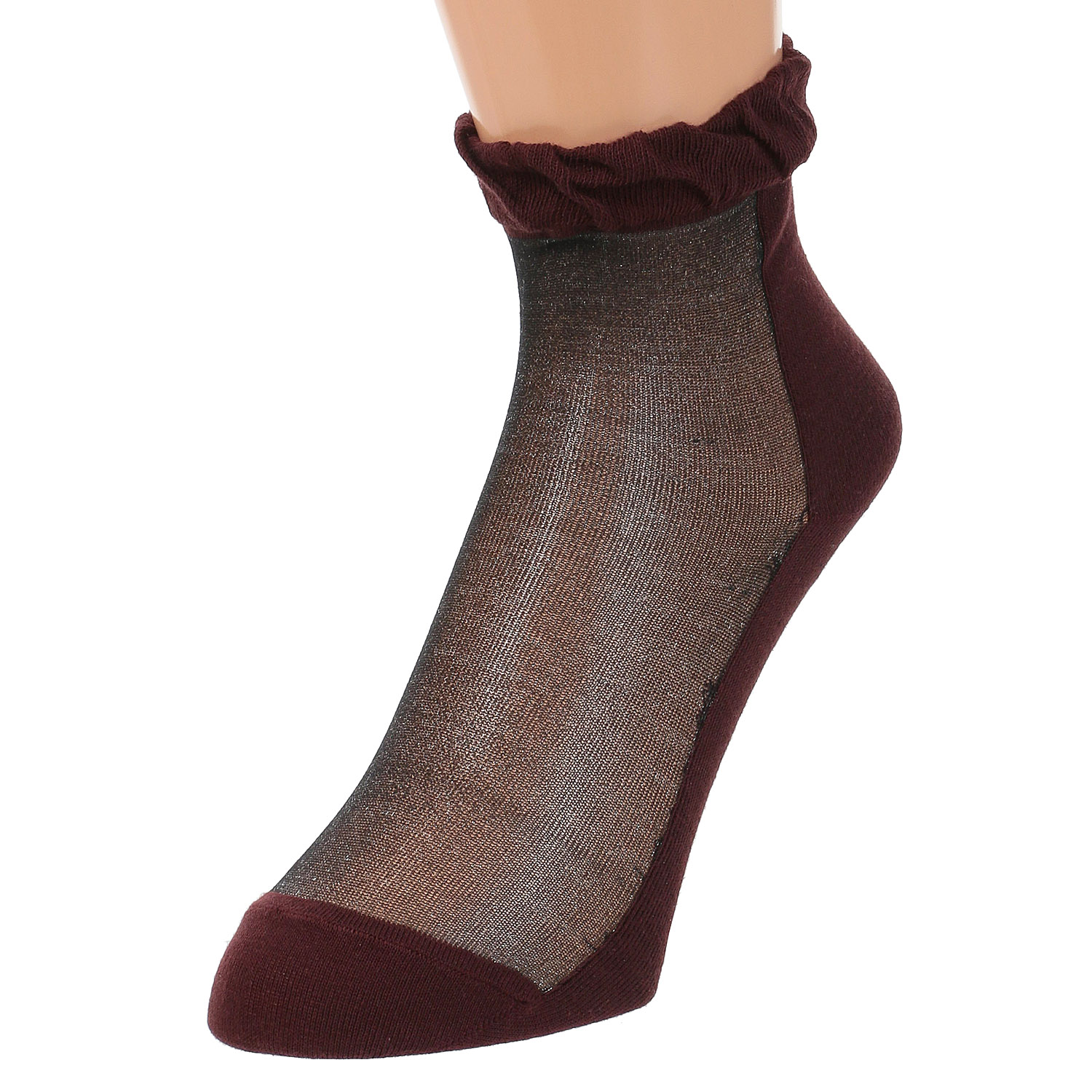 やわらかナイロン シースルーソックス  バイカラー【在庫限り】 - 画像7