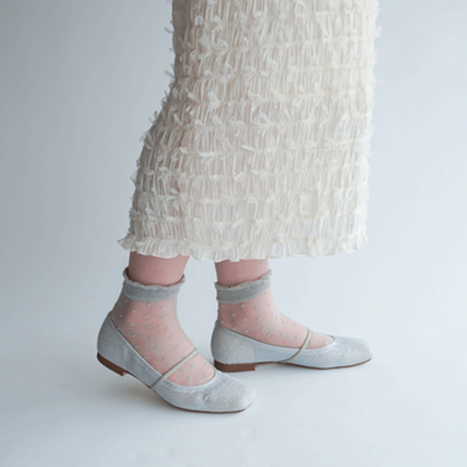 大人気★《大寸》シースルーソックス 小ドット底付 - 画像8