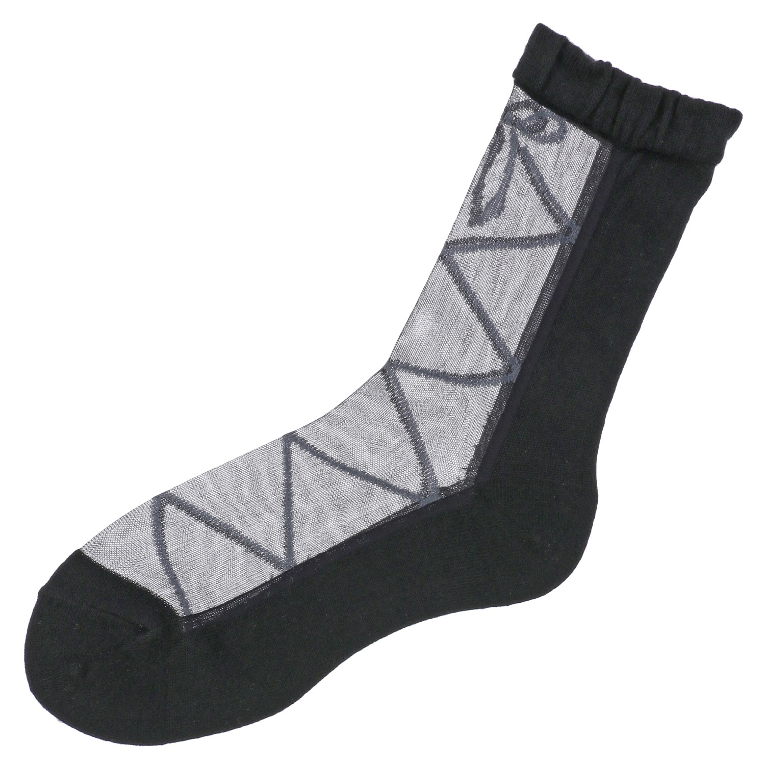 25AW新柄  シースルーソックス ハイクルー  カシミヤ混 リボン柄【在庫限り】 - 画像7