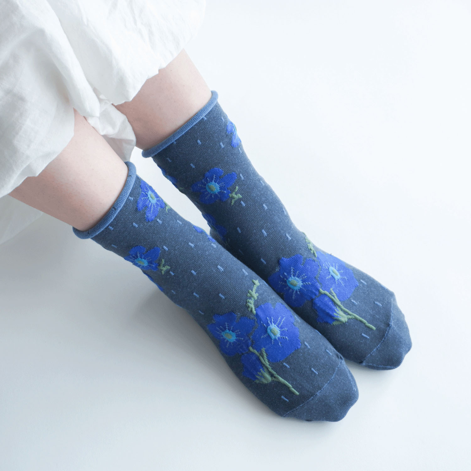 25AW 手篝ソックス  フロート花柄【在庫限り】 - 画像4