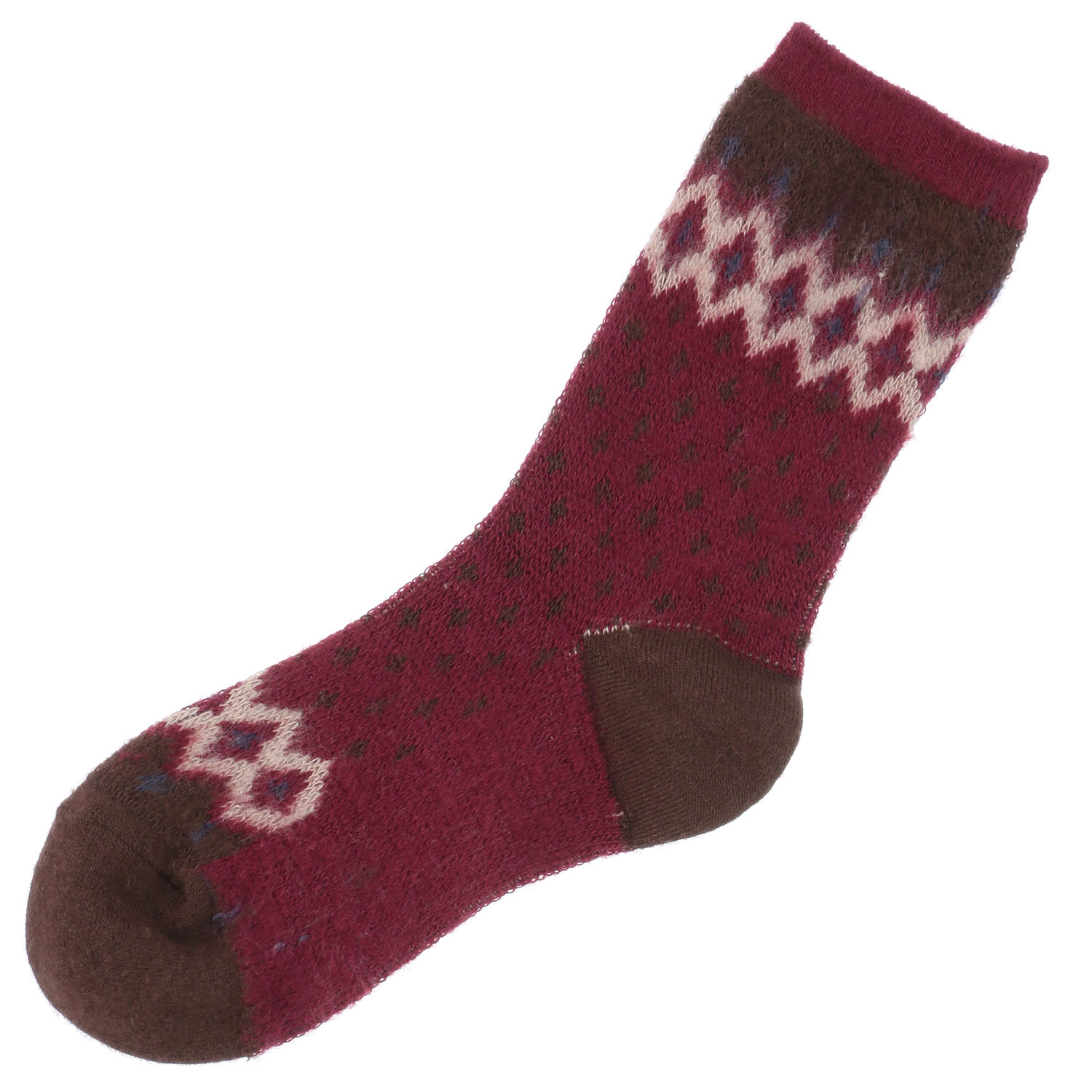 【レッドのみ】ギュレ 表起毛 ノルディック柄 靴下 日本製【在庫限り】 - 画像14