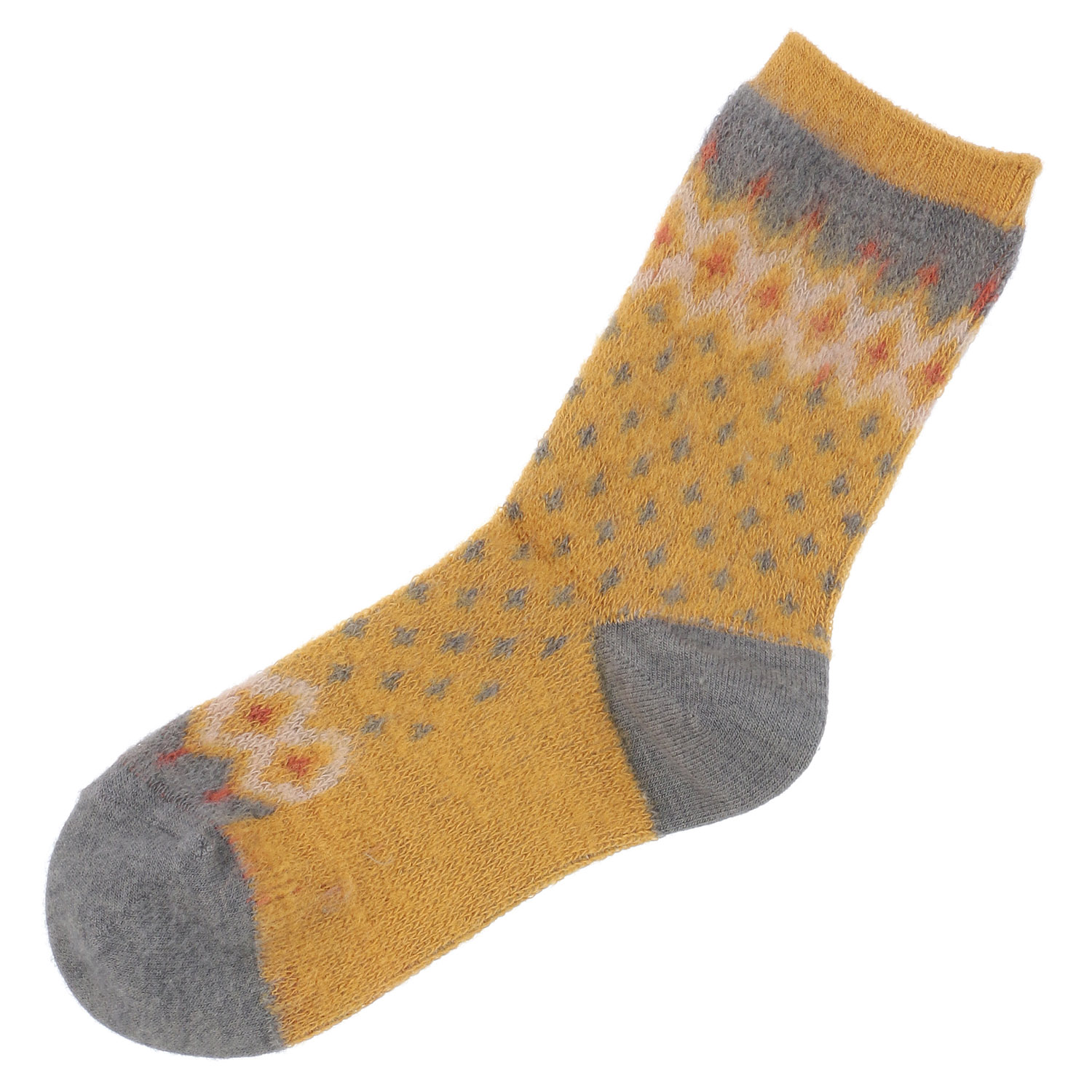 【レッドのみ】ギュレ 表起毛 ノルディック柄 靴下 日本製【在庫限り】 - 画像15