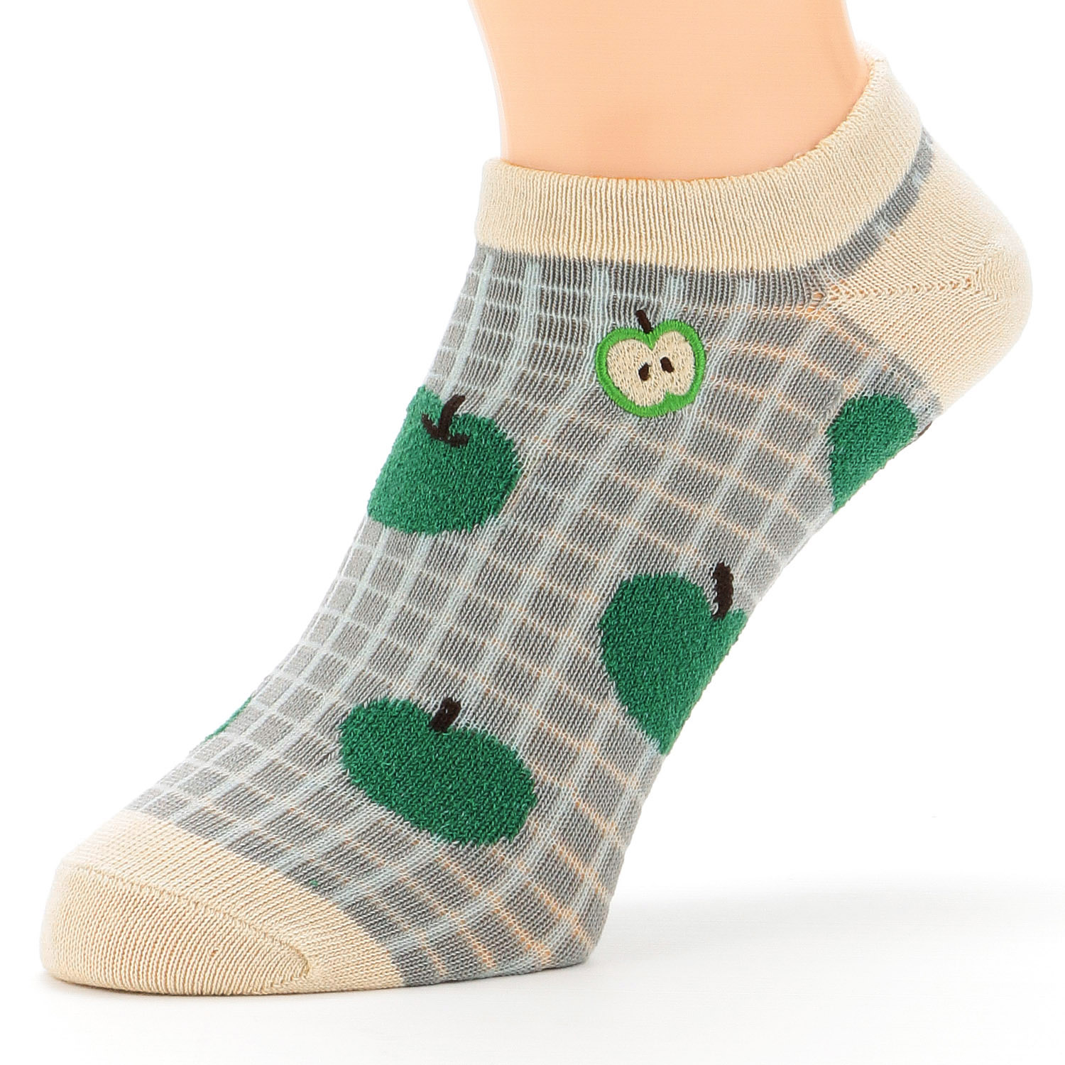 Natural Collection  スニーカー丈 アップル  靴下 - 画像2