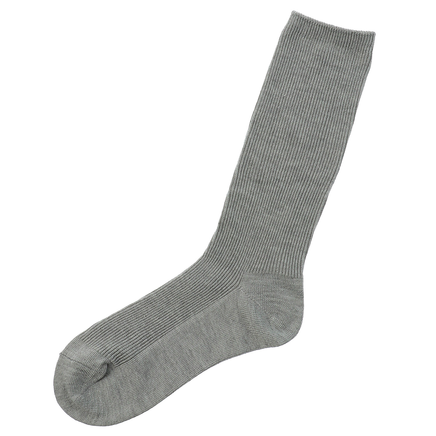 すっきり細リブ 無地 靴下