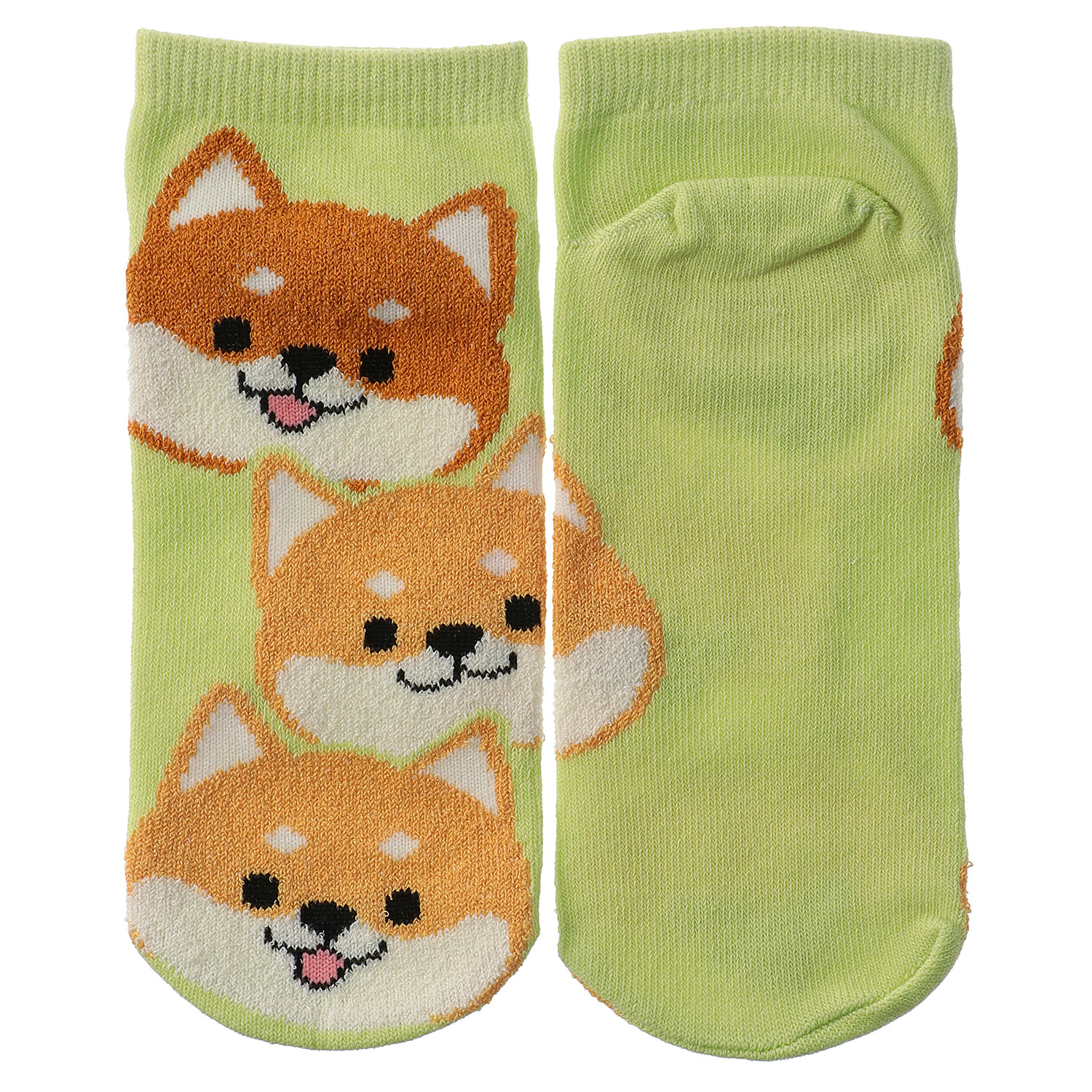 スニーカー丈  アニマル おもしろ靴下 柴犬いっぱい - 画像2