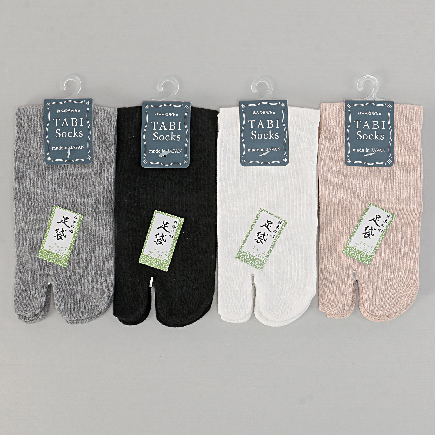 足袋クルー無地ソックス