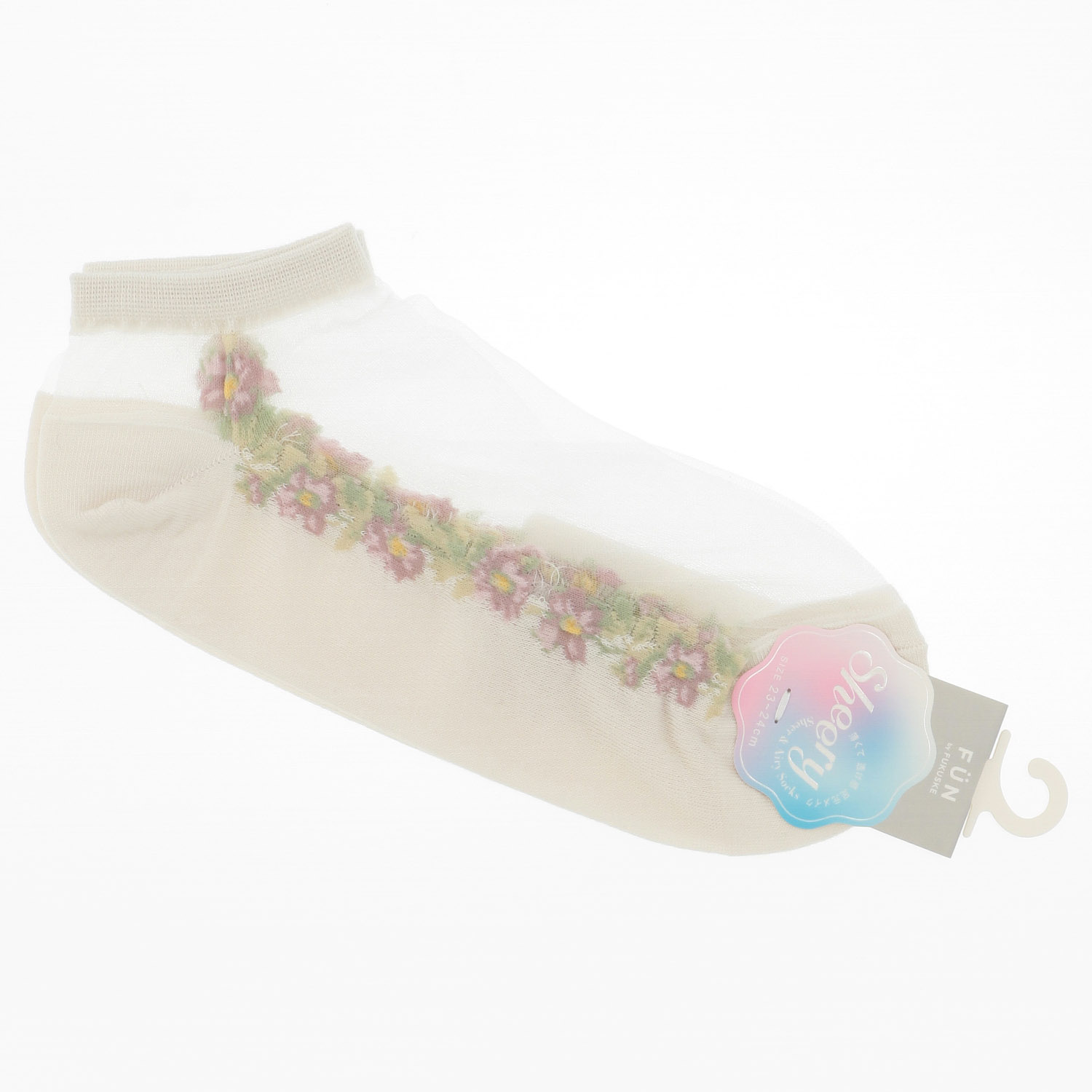 fukusuke FUN Sheery シースルーソックス スニーカー丈 - 画像3