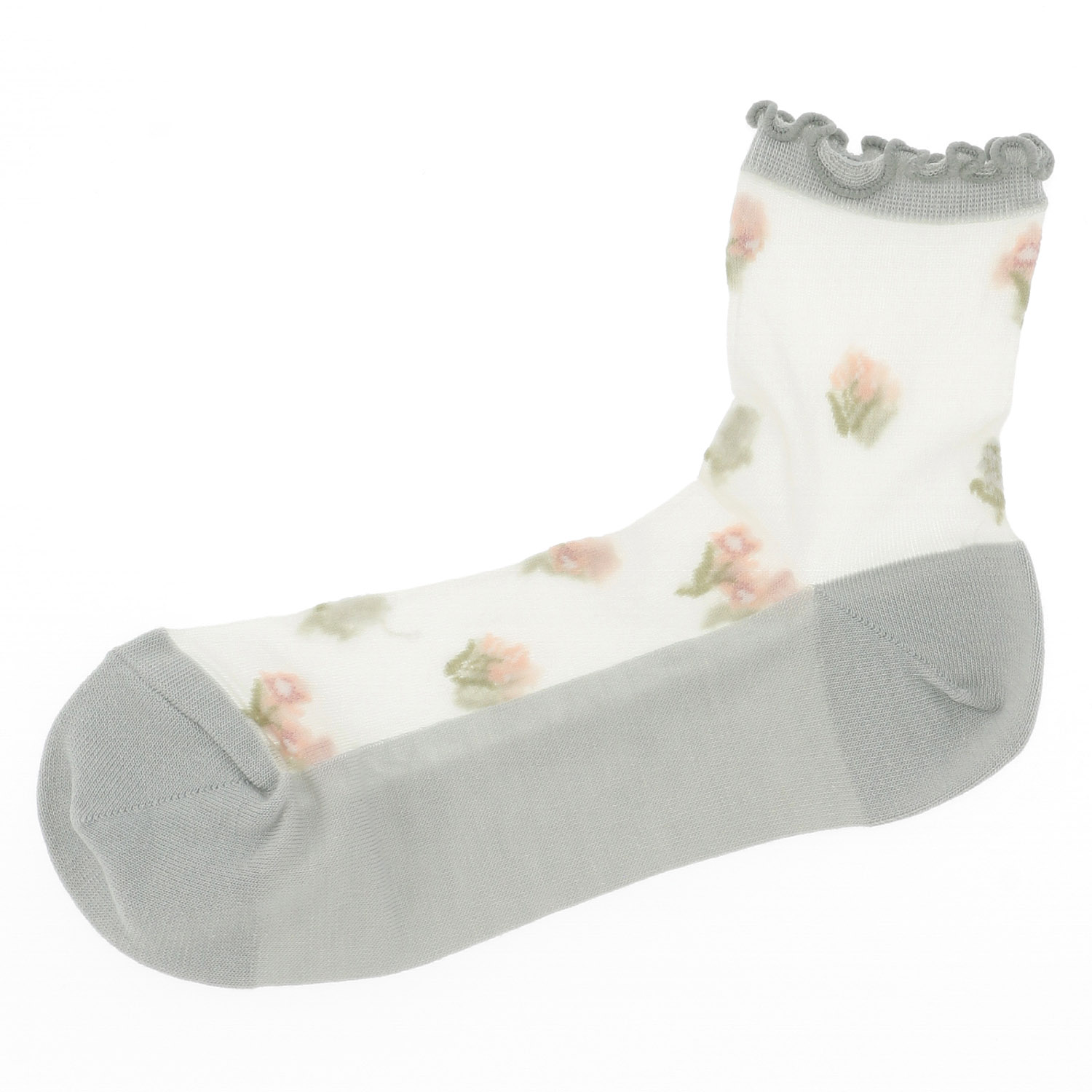 fukusuke FUN Sheery シースルーソックス ショート丈 - 画像2