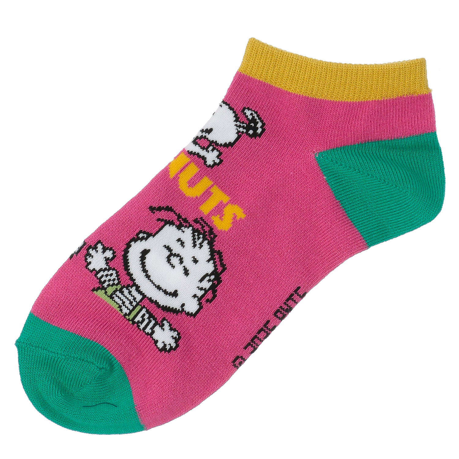 スニーカー丈  スヌーピー  総柄 靴下 - 画像2