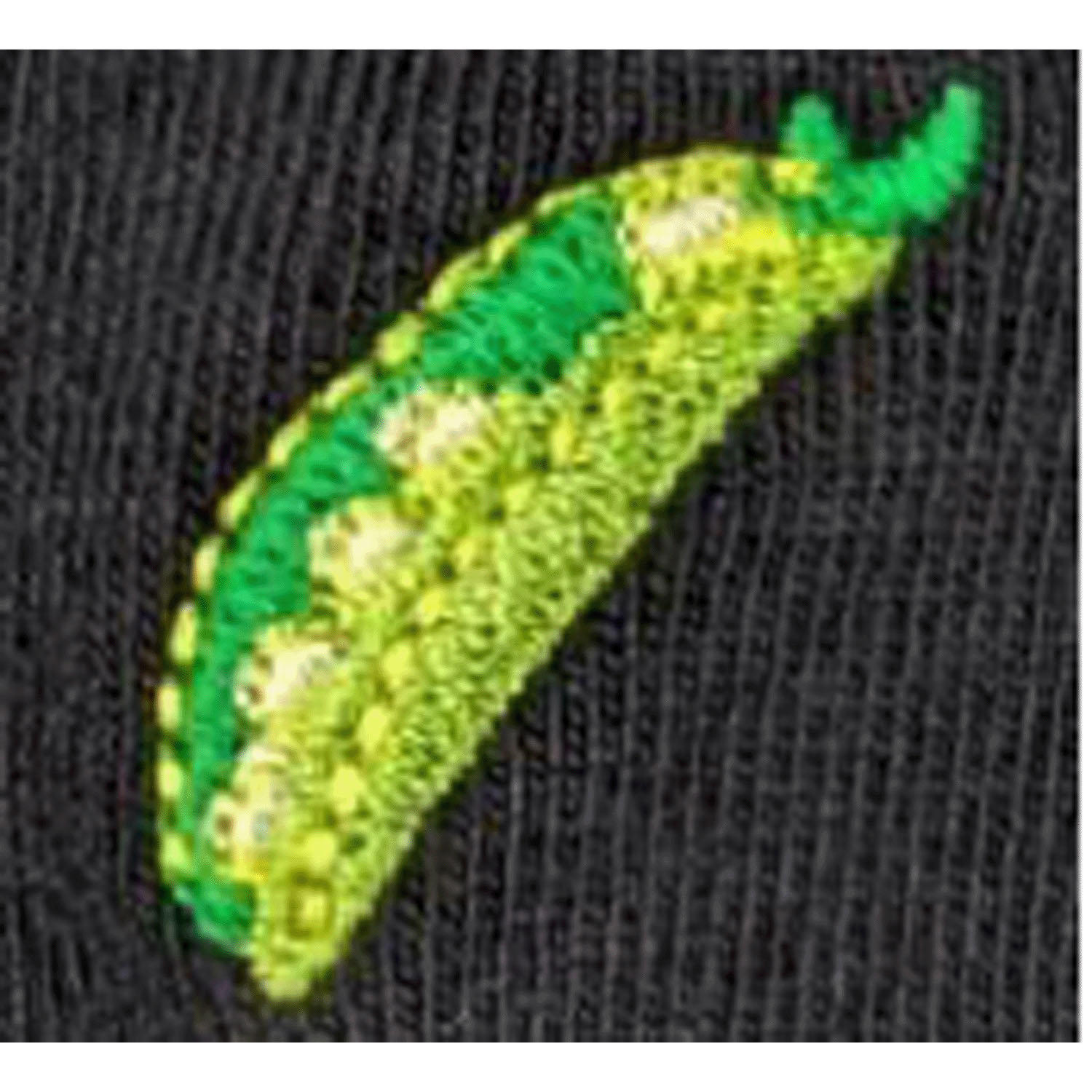 STREAM  スナップエンドウ 部分刺しゅう  クルー丈 靴下 - 画像2