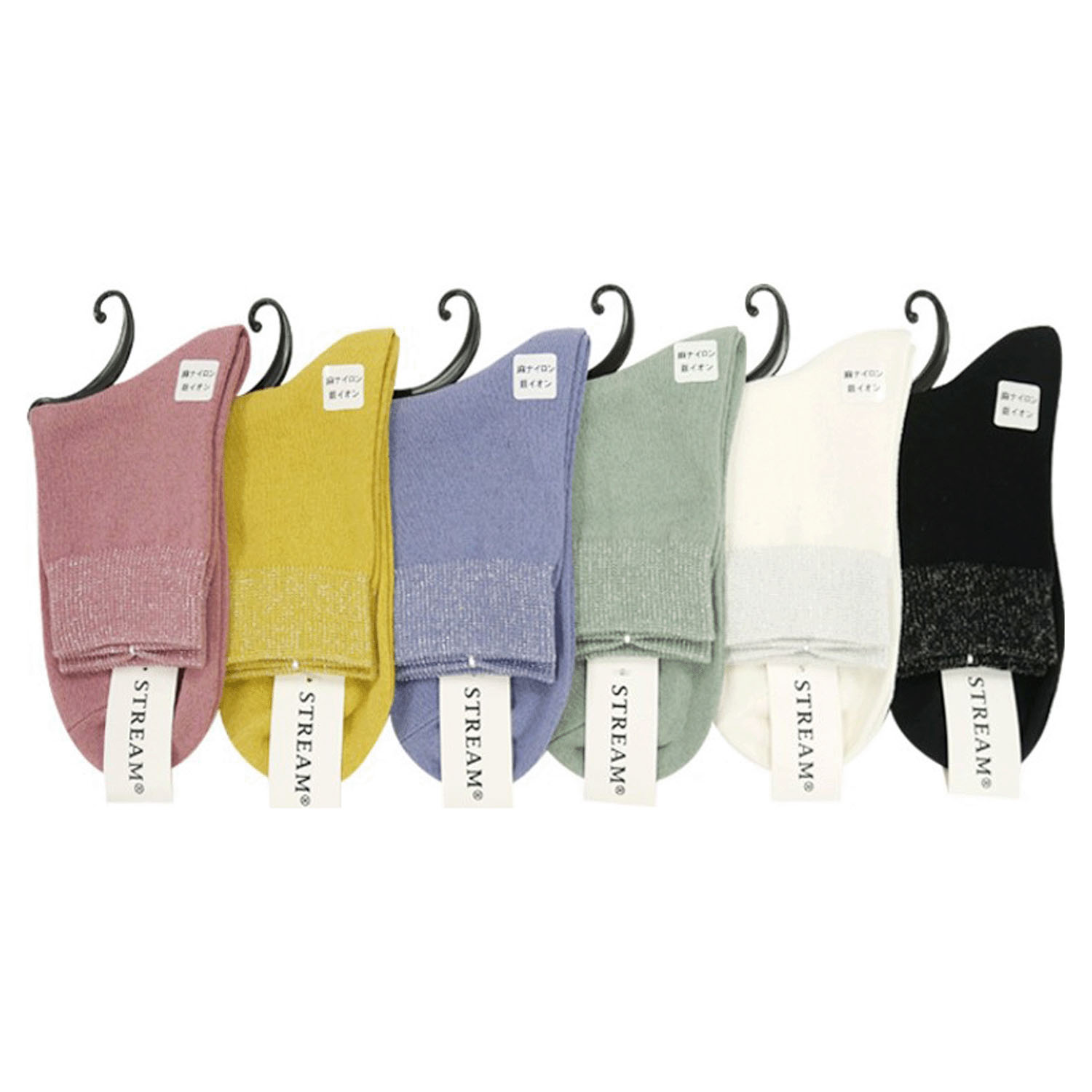 STREAM   ゴム口ラメ切替 ロークルー【在庫限り】 - 画像1