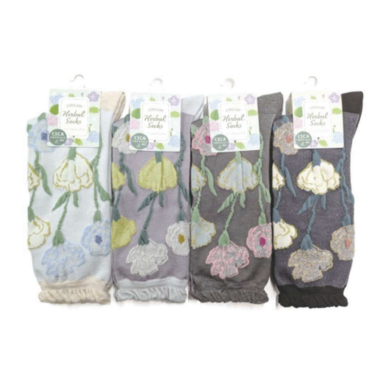 STREAM  ハーバルソックス カーネーション ハイクルー 靴下 - 画像1