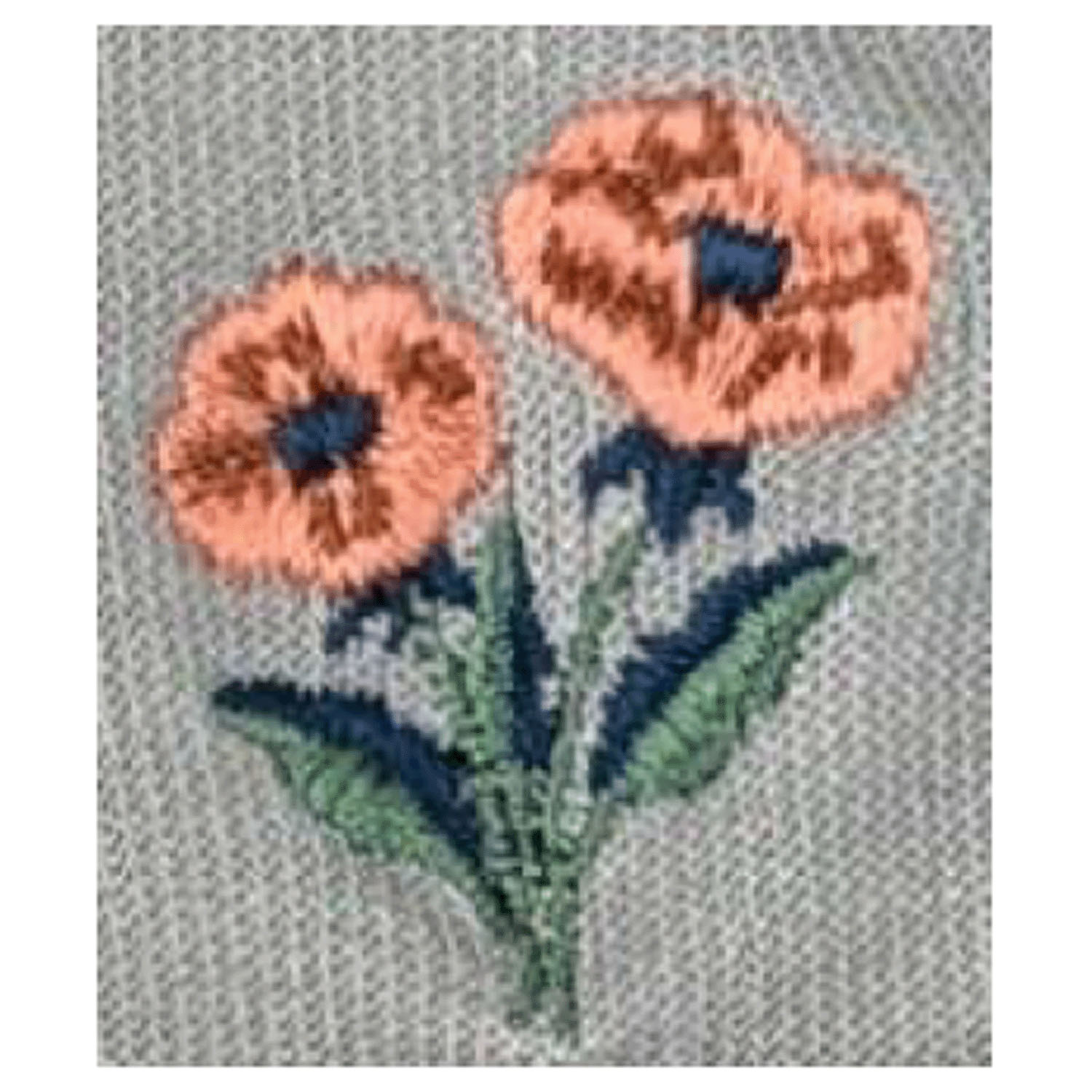 STREAM  ハーバルソックス フラワー刺？ てんてん フロート ロークルー 靴下 - 画像2