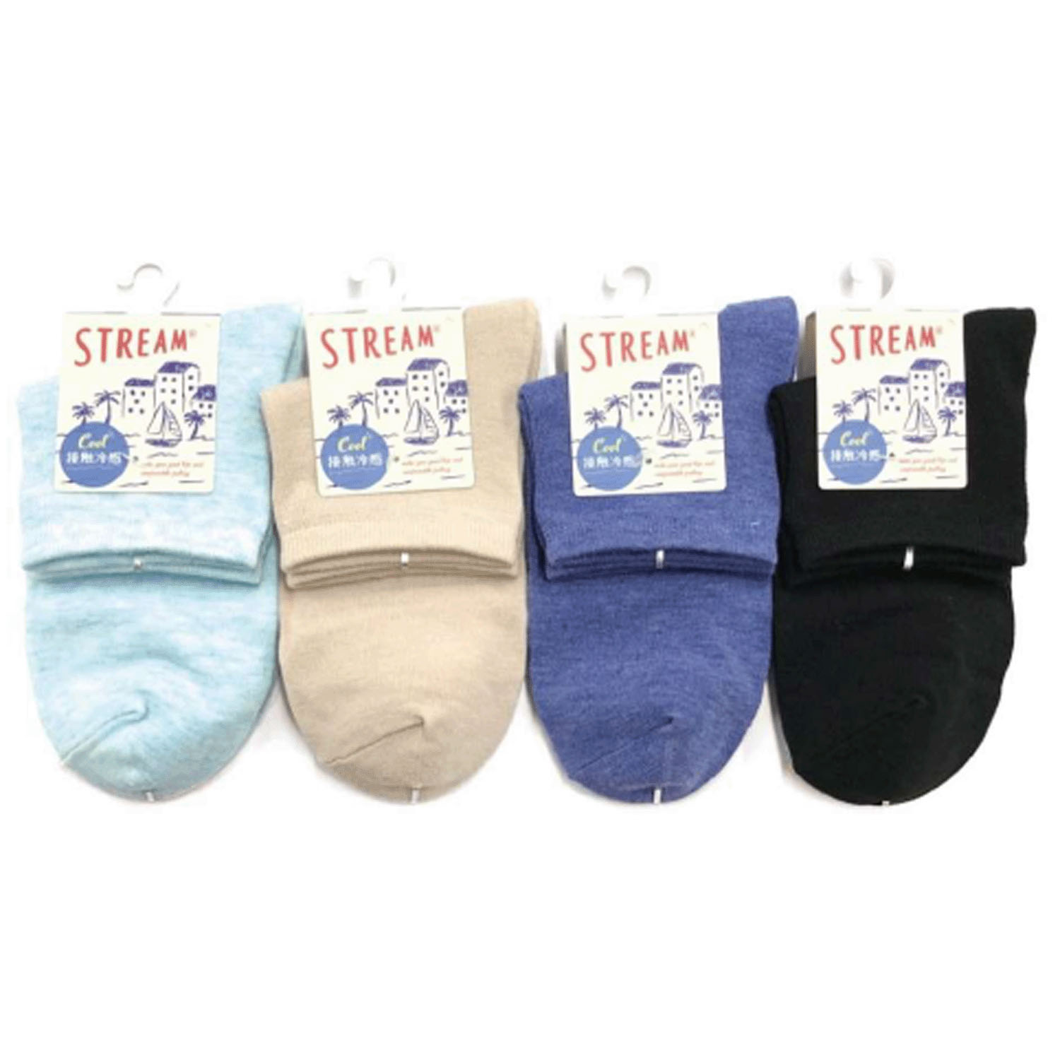STREAM  接触冷感 無地 アンクレット丈 靴下