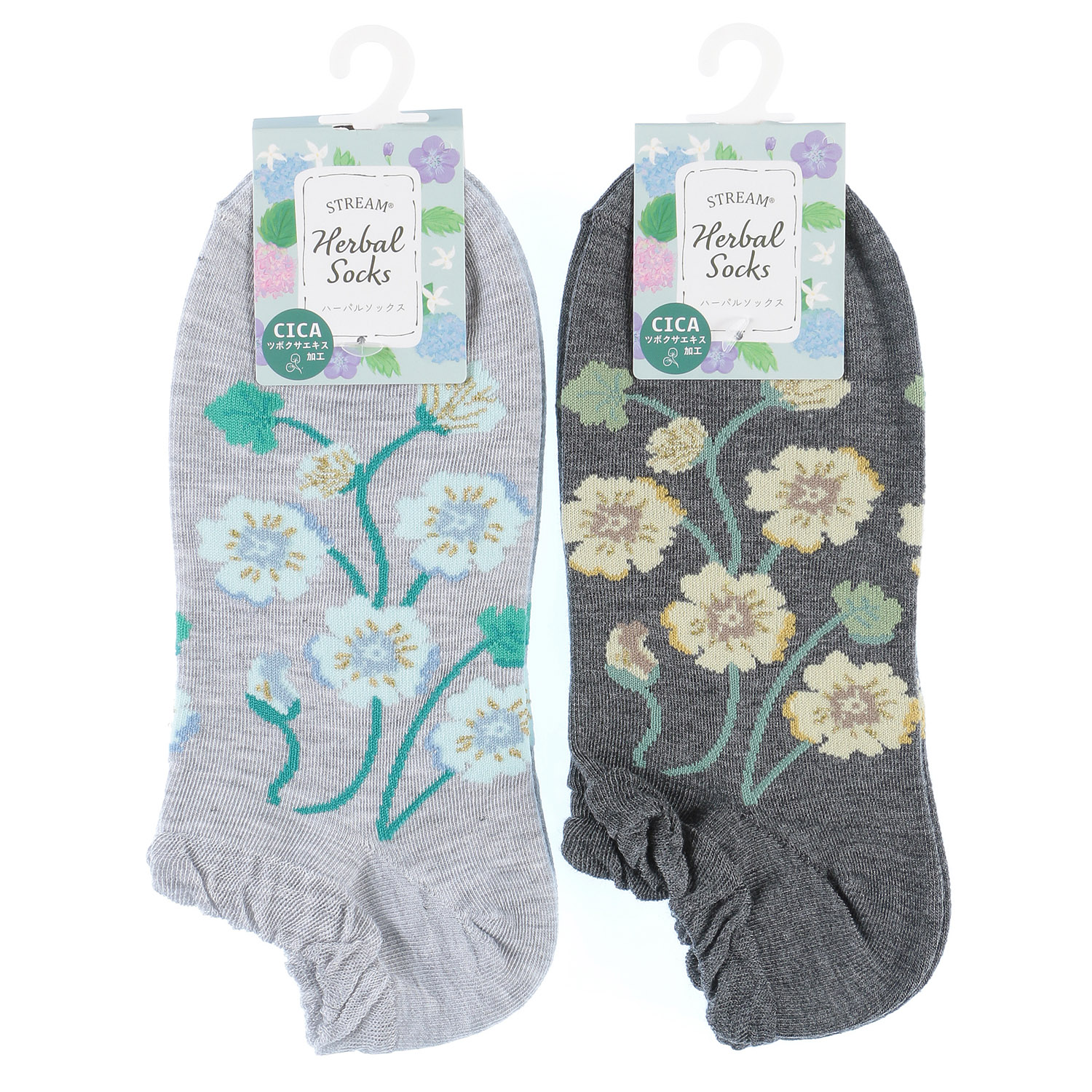 STREAM  ハーバルソックス マロウ  スニーカー丈  靴下 - 画像3