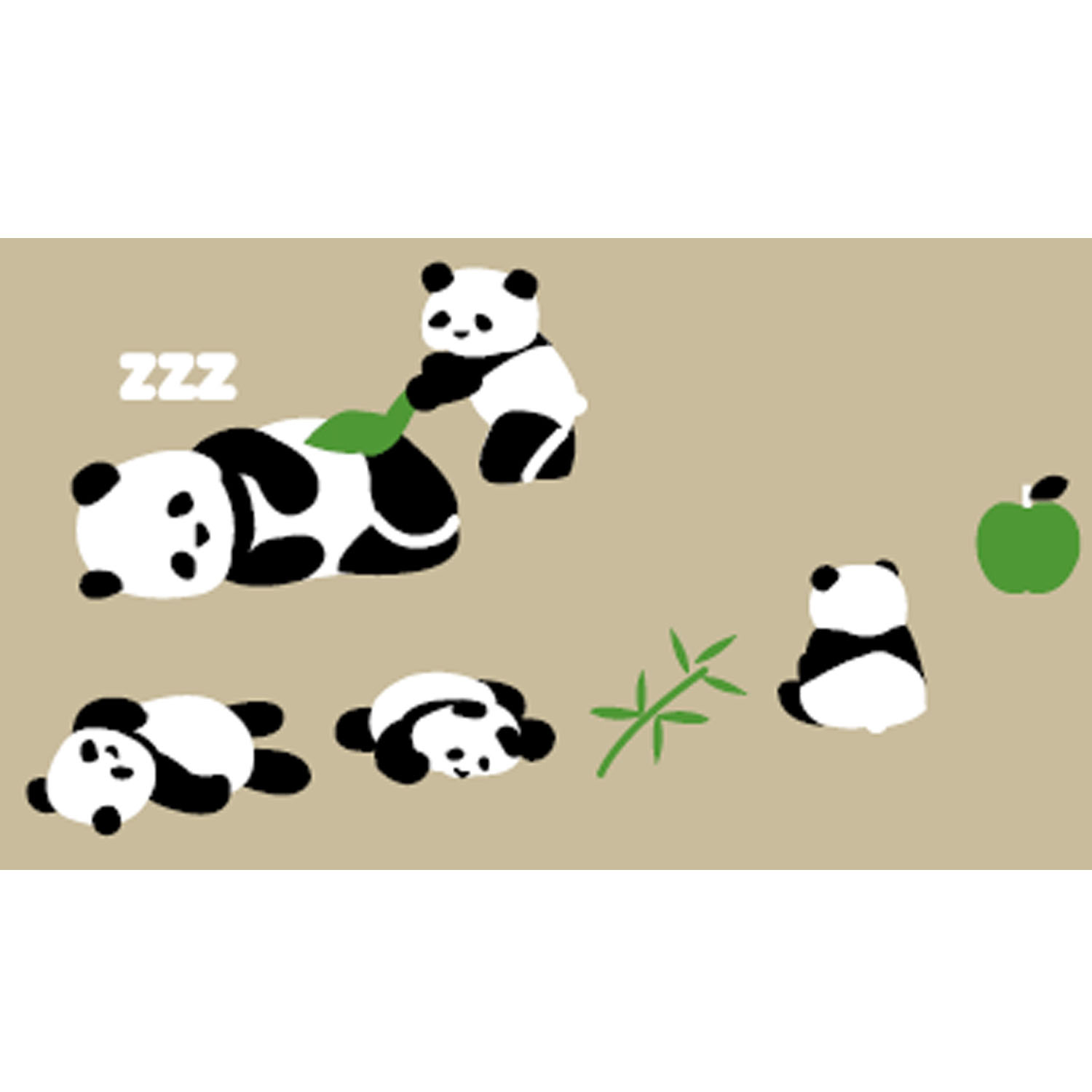 STREAM 5本指 眠たいパンダ スニーカー丈 靴下 - 画像2