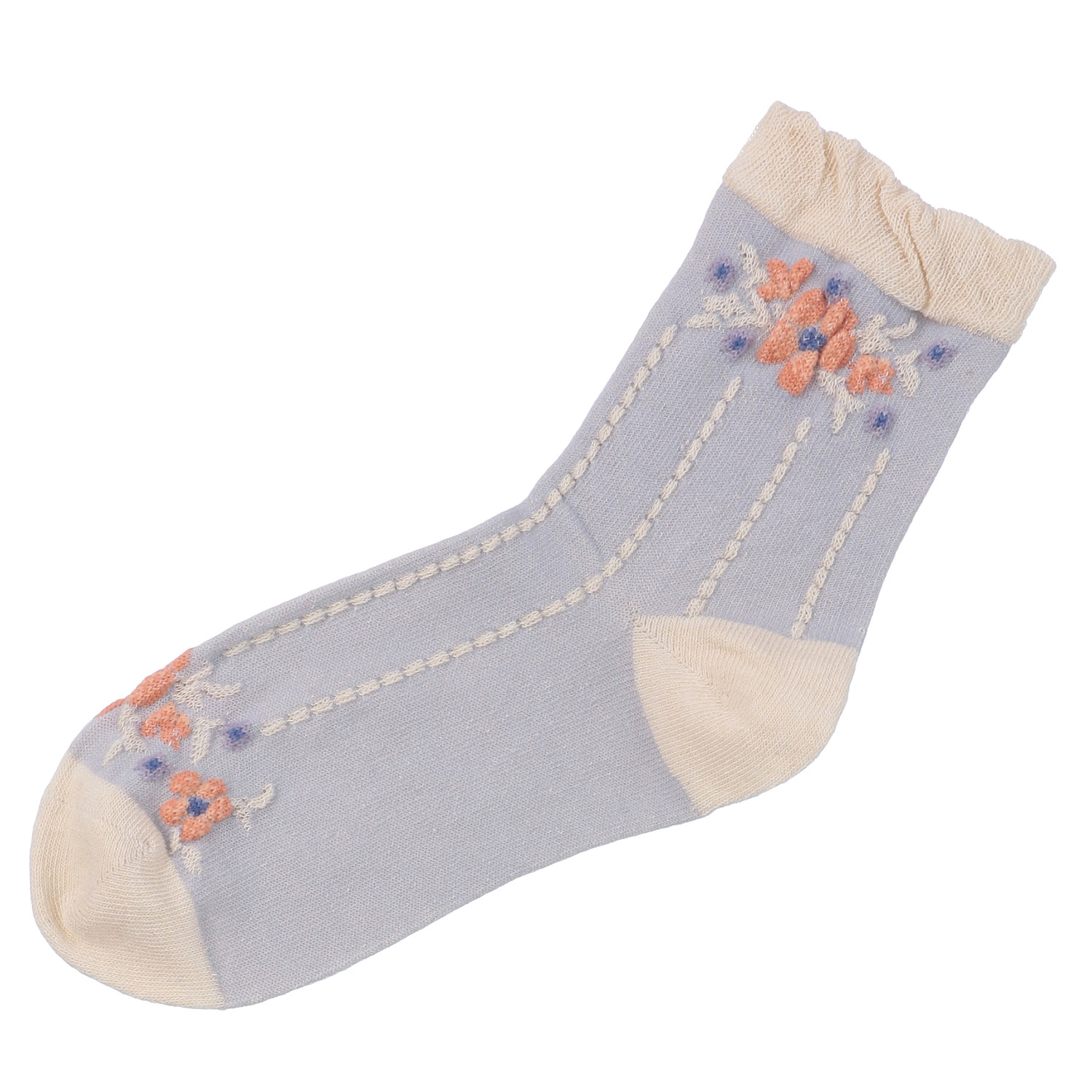 あなたに優しい ロークルーシルク入 ブーケストライプ - 画像2