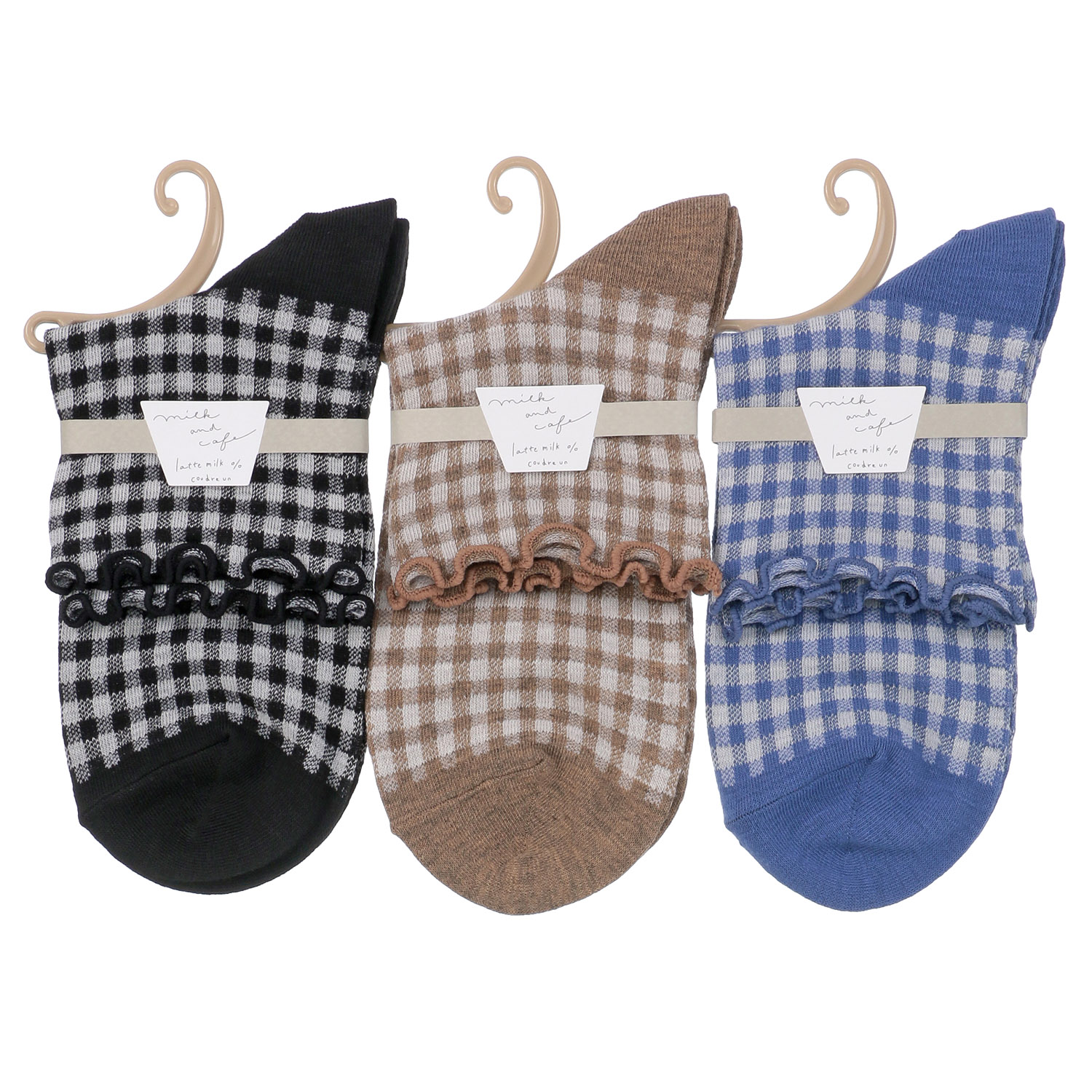 ラテミルク ロークルーギンガムチェックメロー