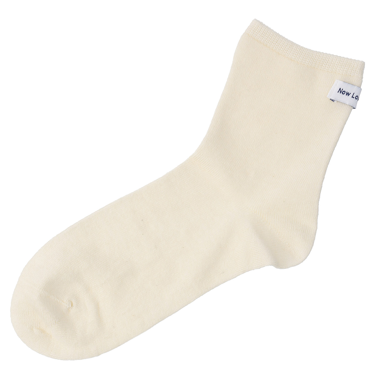 ロークルー丈 吸水速乾ロゴタグ 無地ソックス【在庫限り】 - 画像4