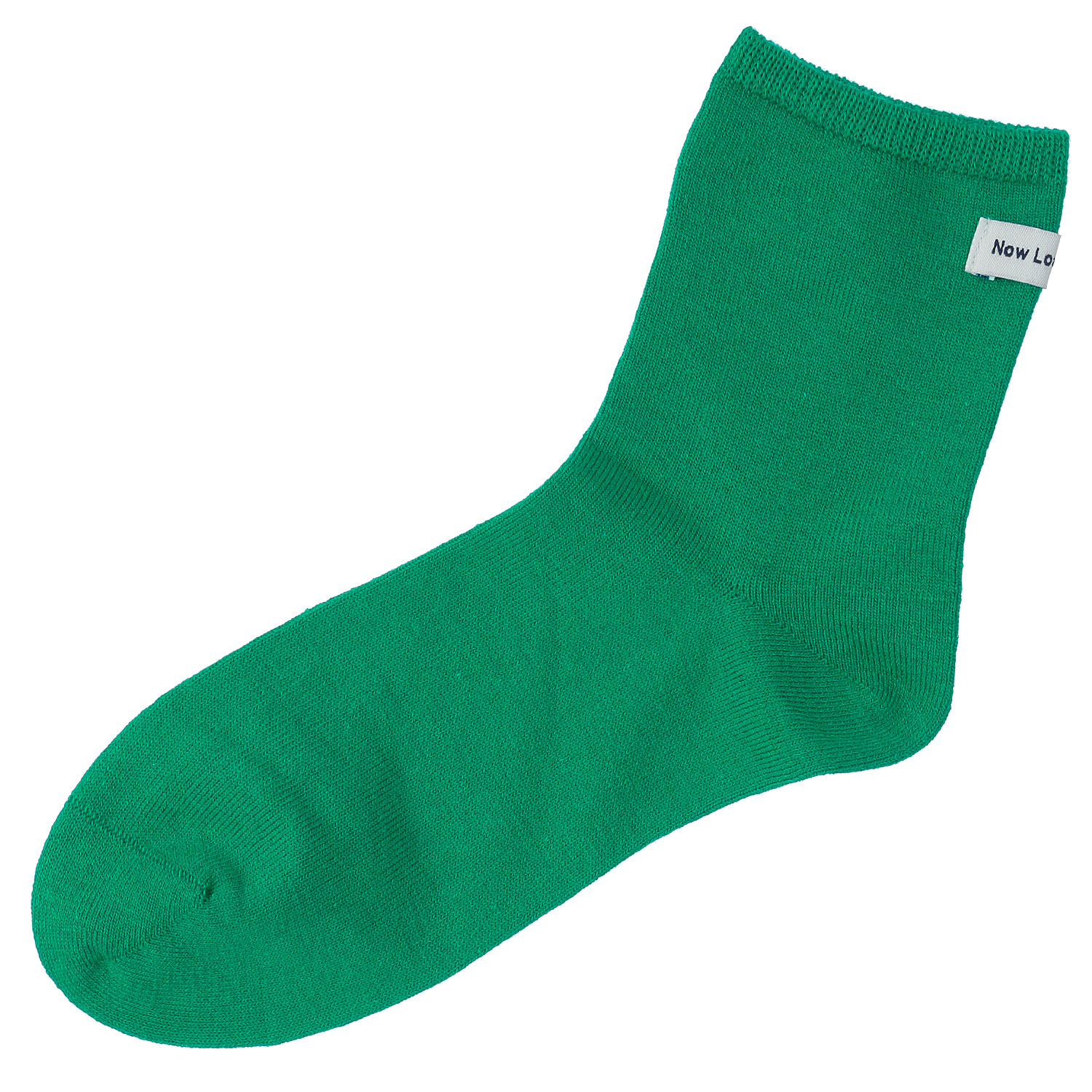 ロークルー丈 吸水速乾ロゴタグ 無地ソックス【在庫限り】 - 画像8