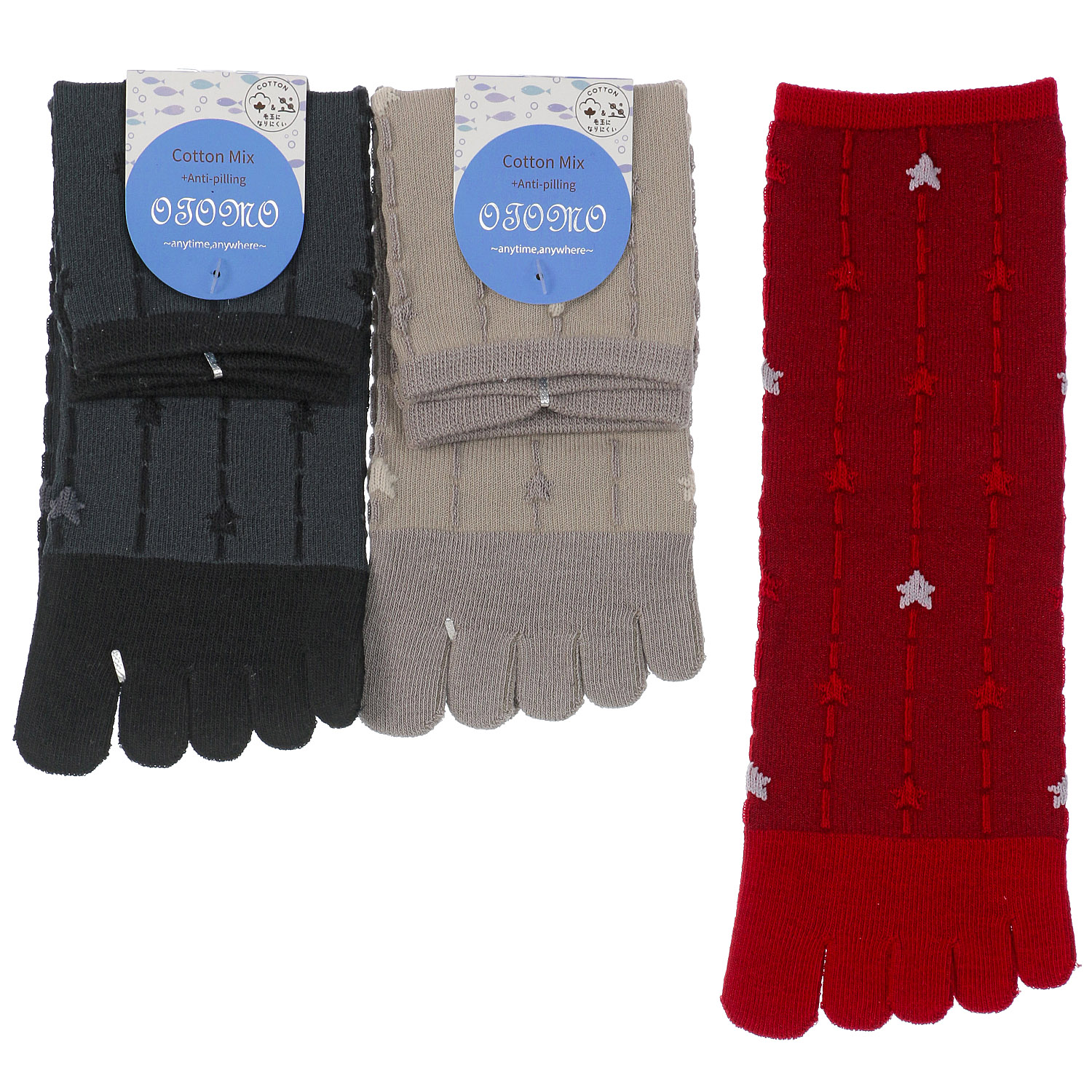 5本指 ロークルー丈 抗ピル フロートスター