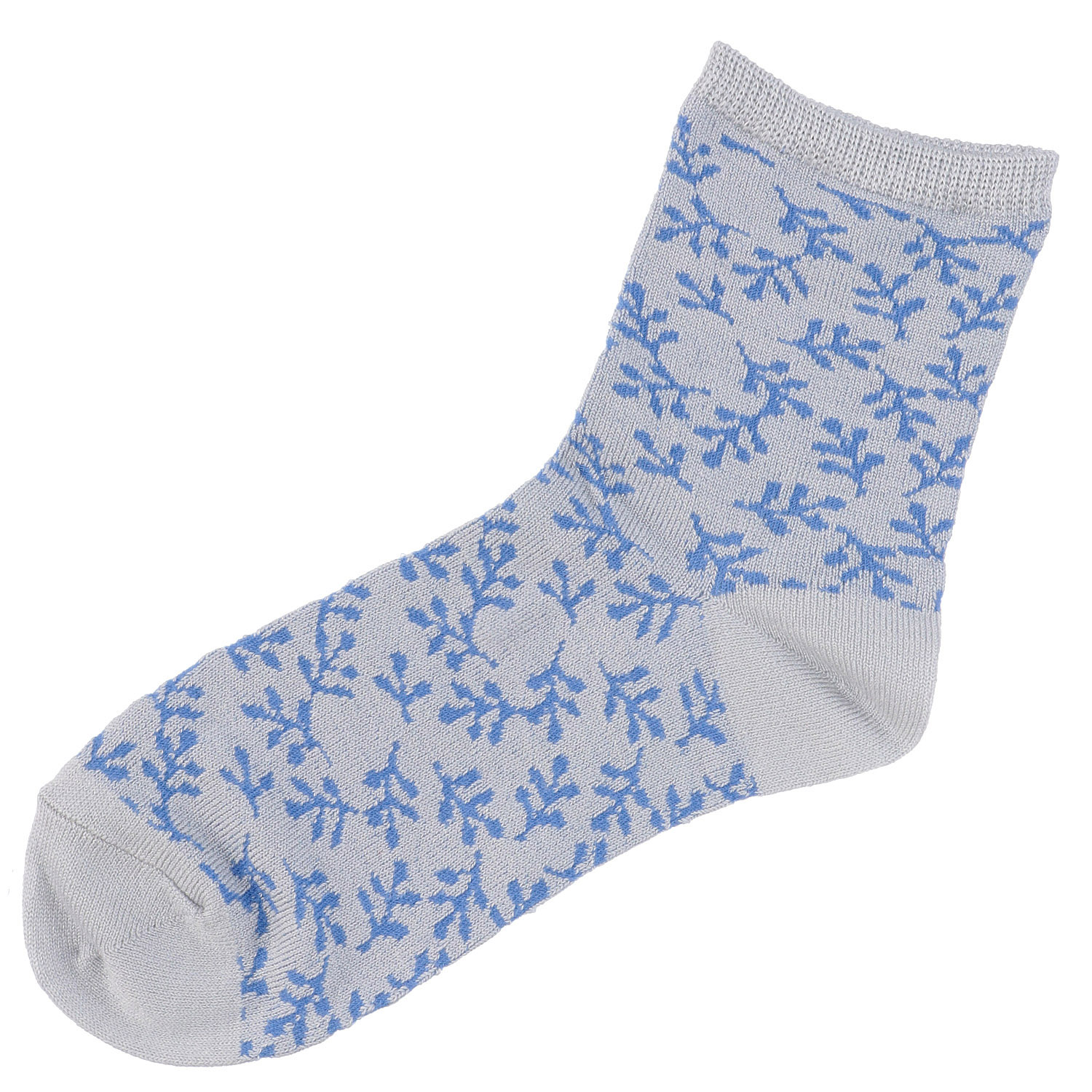 接触冷感 ロークルー丈 スパイラルリーフ - 画像2