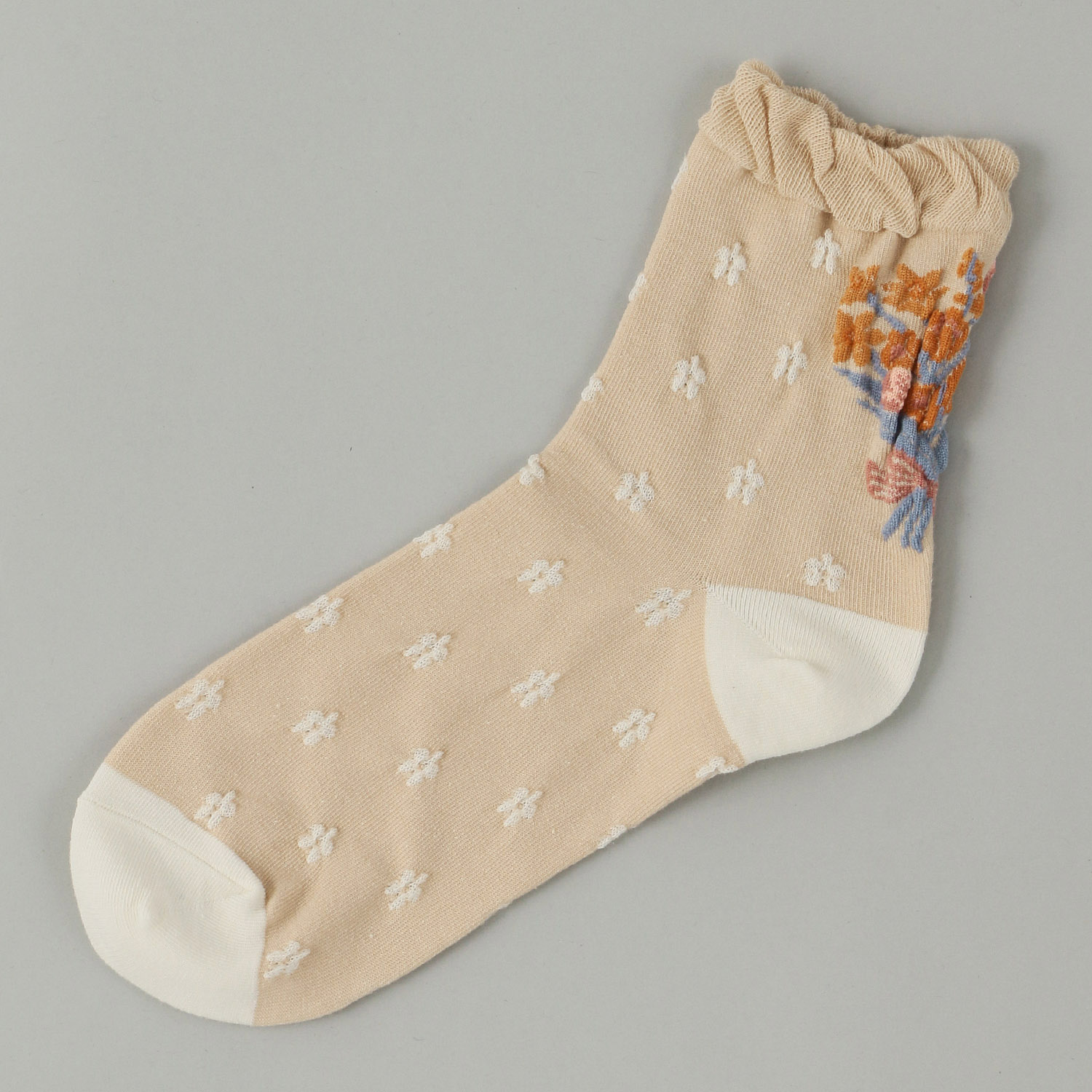 あなたに優しい ロークルー表綿100％ バック花柄 - 画像2