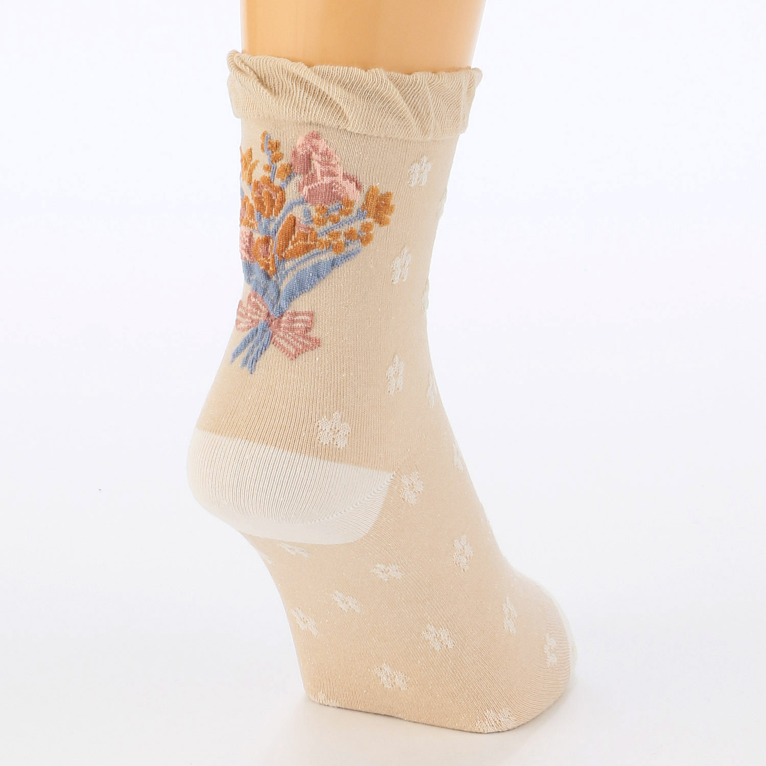 あなたに優しい ロークルー表綿100％ バック花柄 - 画像3