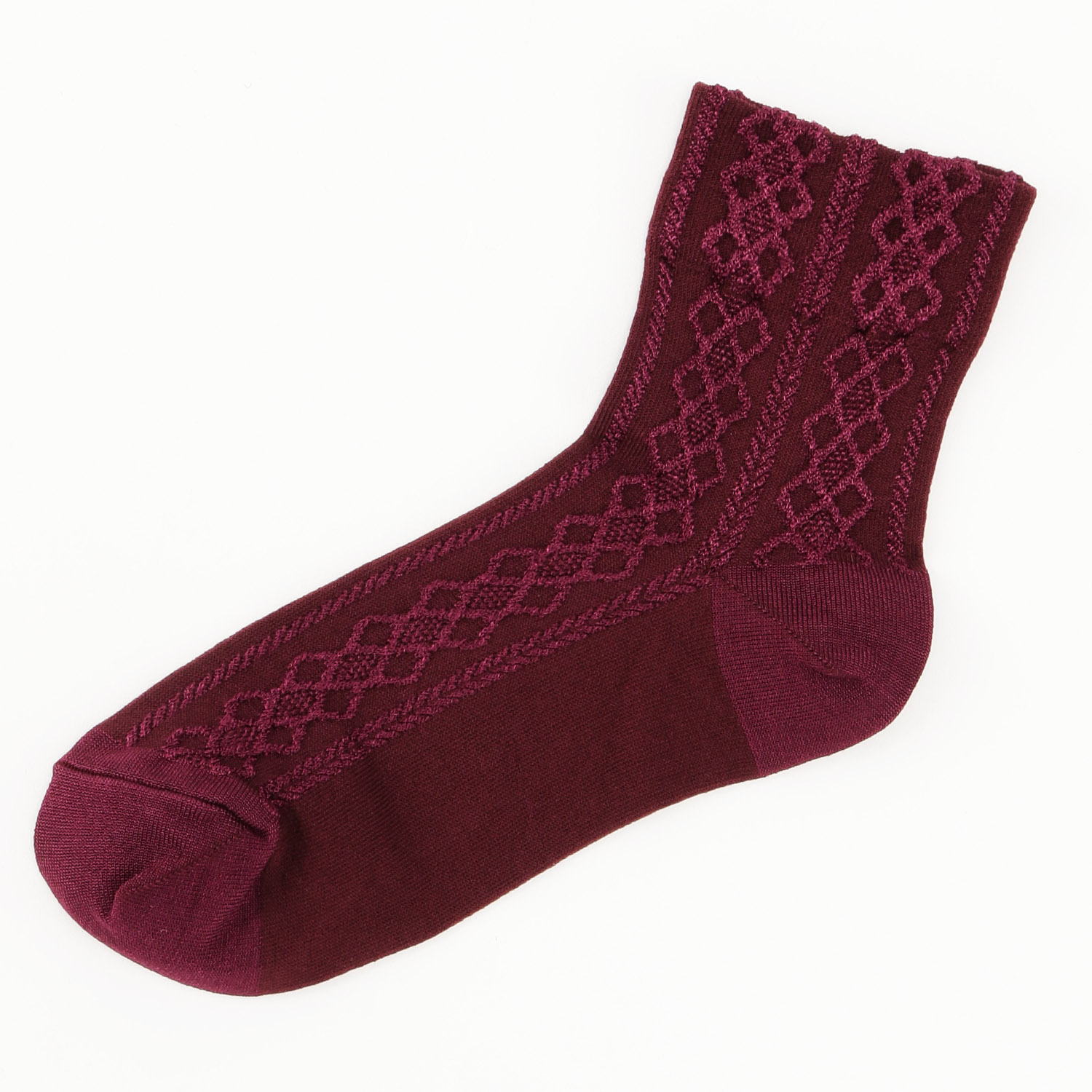 fukusuke FUN 光沢フロート クルー丈ソックス【在庫限り】 - 画像5