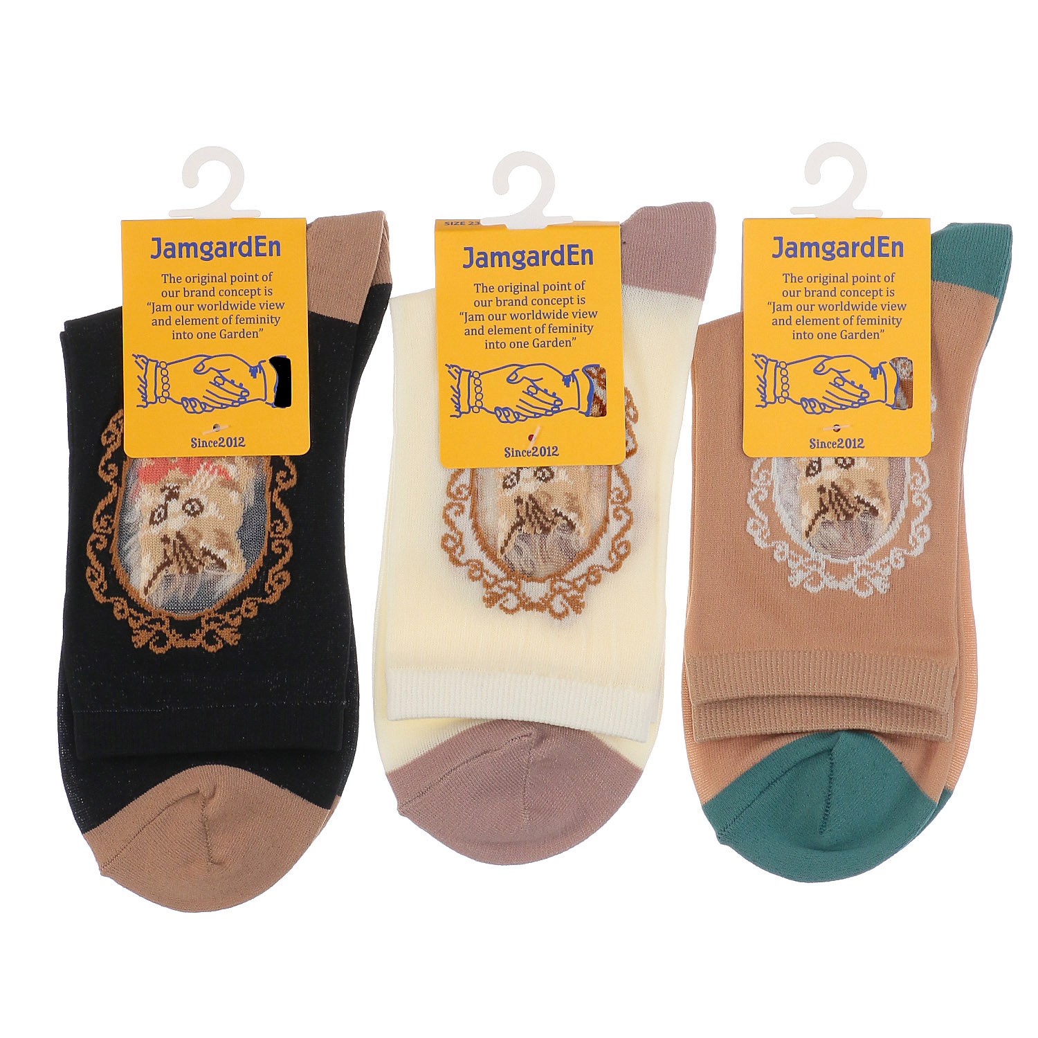 クルー丈 眺める猫  メッシュ 靴下【在庫限り】