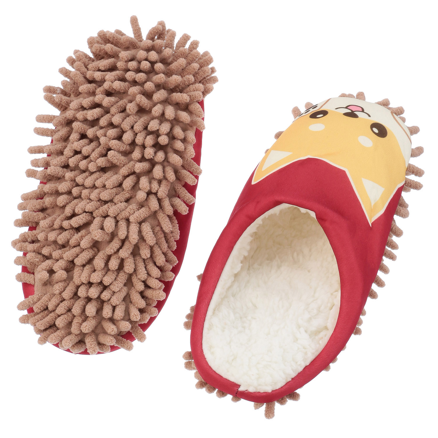 モップ付き 裏ボア ルームシューズ  柴犬【在庫限り】 - 画像3