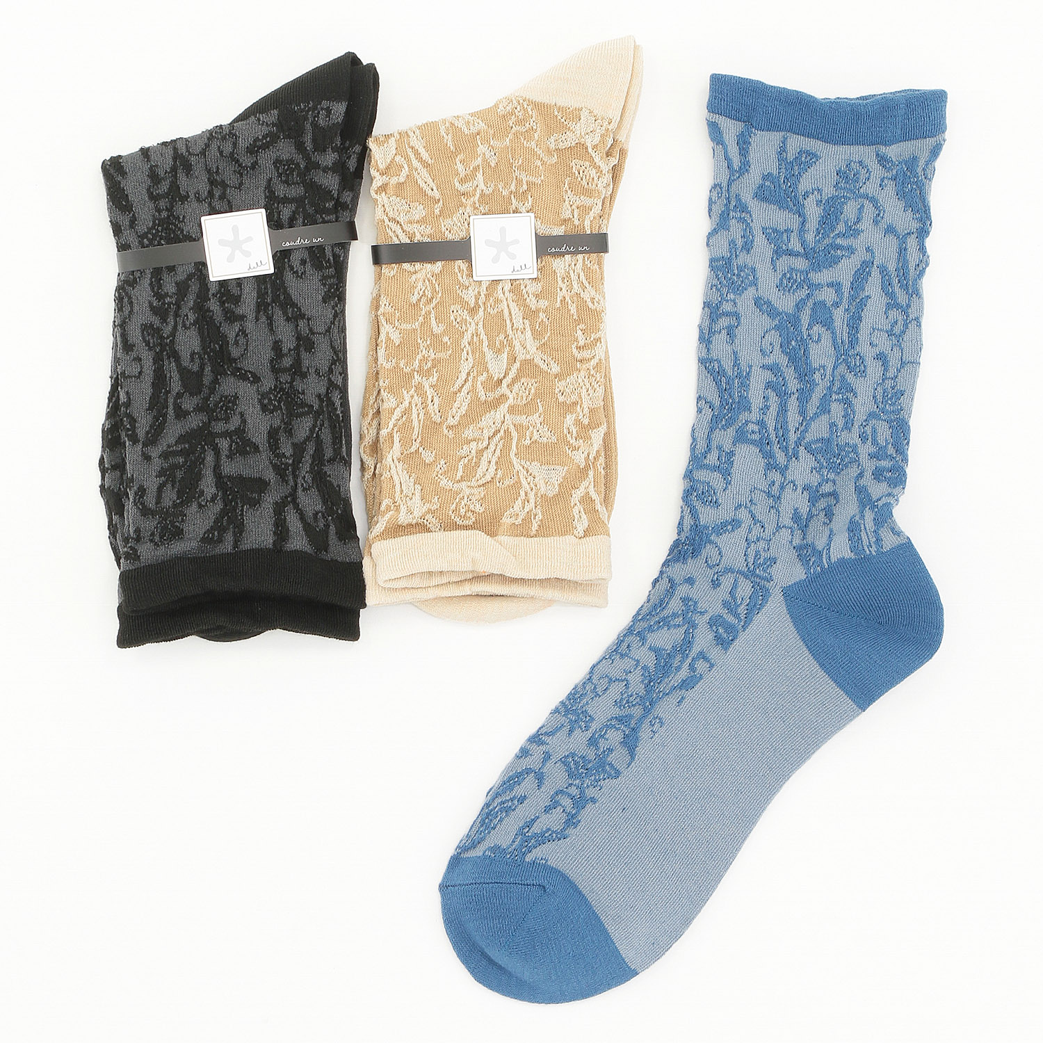 DOLL クルー丈 フラワー  靴下【在庫限り】