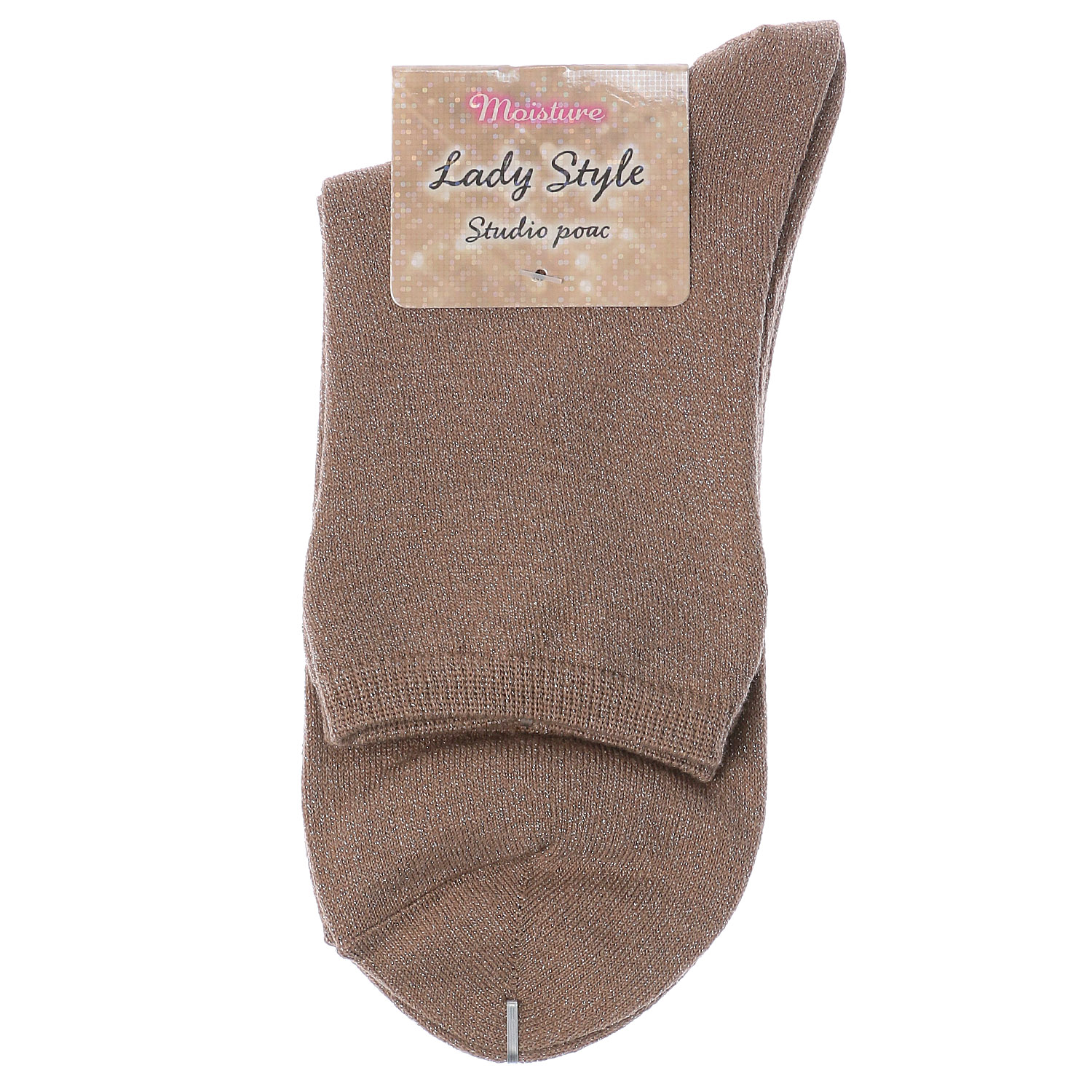 トレンド ロークルー丈 ラメ 無地 靴下【在庫限り】 - 画像2