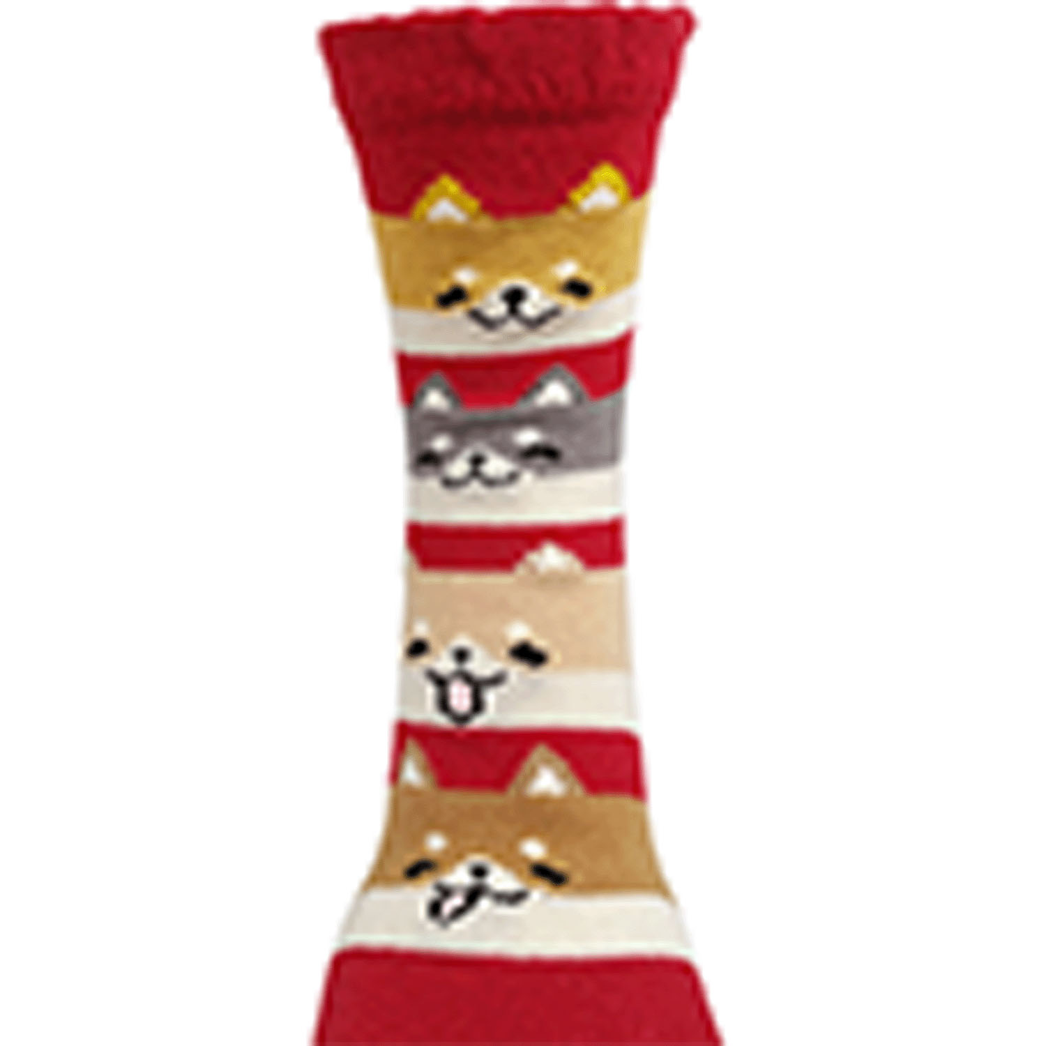 5本指 クルー丈 段々柴犬 - 画像2