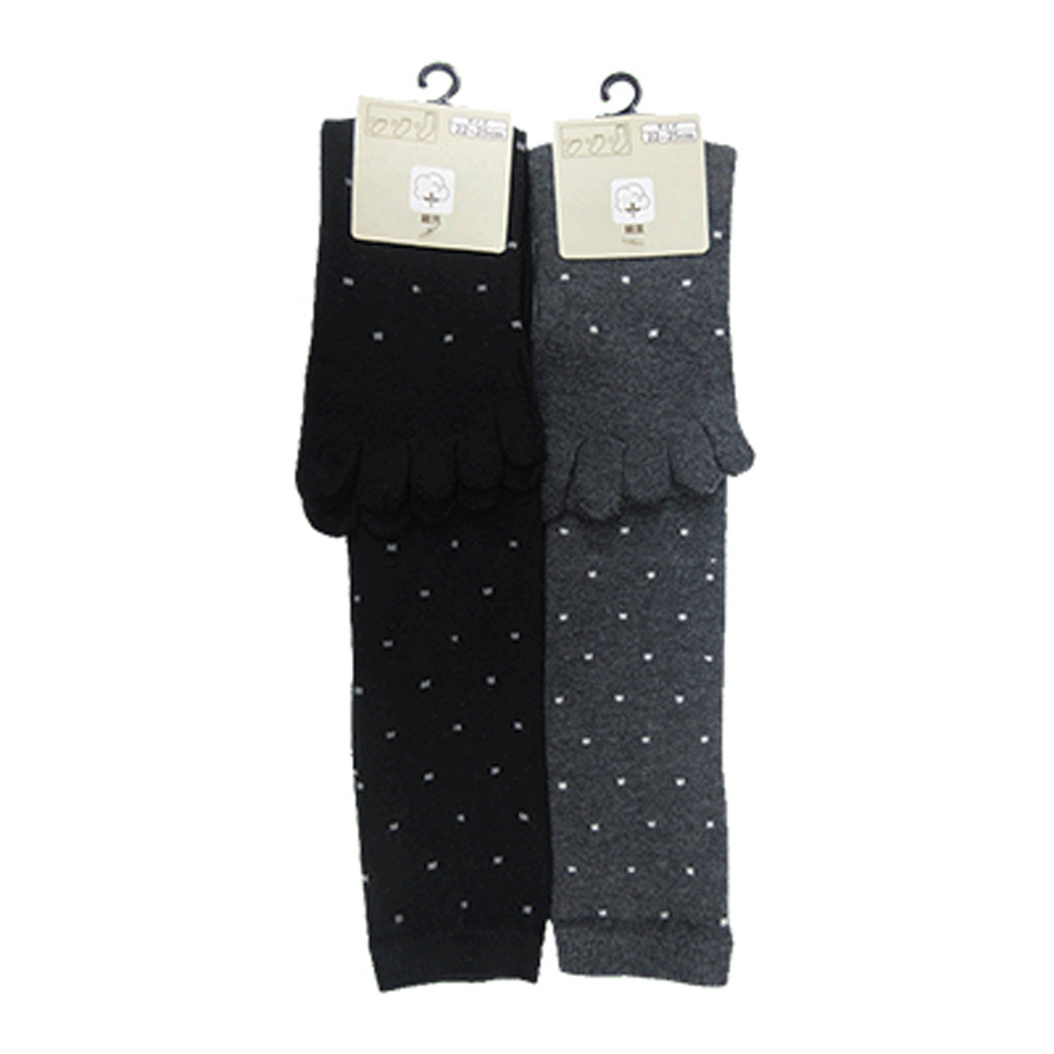 5本指 ハイソックス ドット