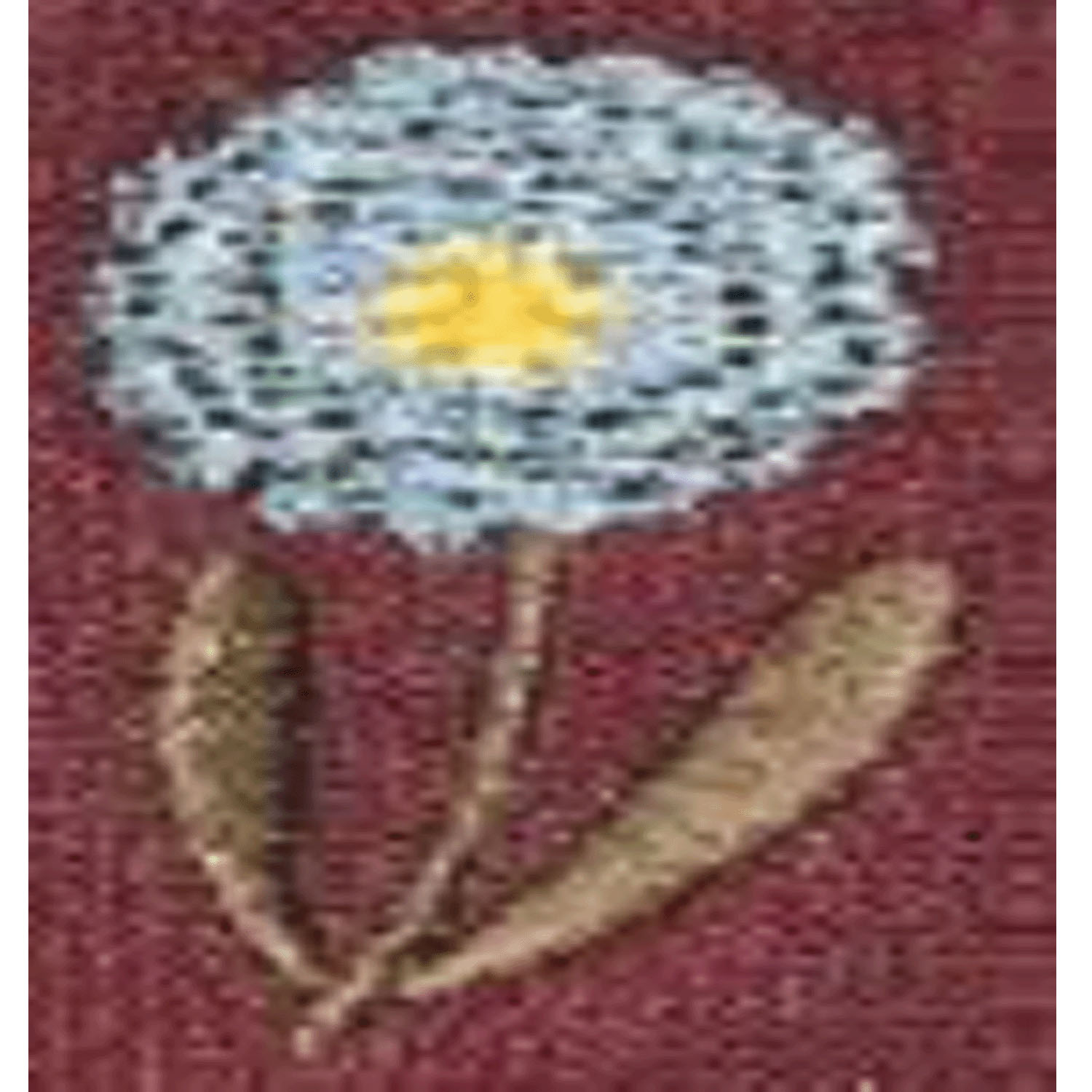 STREAM  ハーバルソックス クルー丈 フリルお花刺繍【在庫限り】 - 画像2