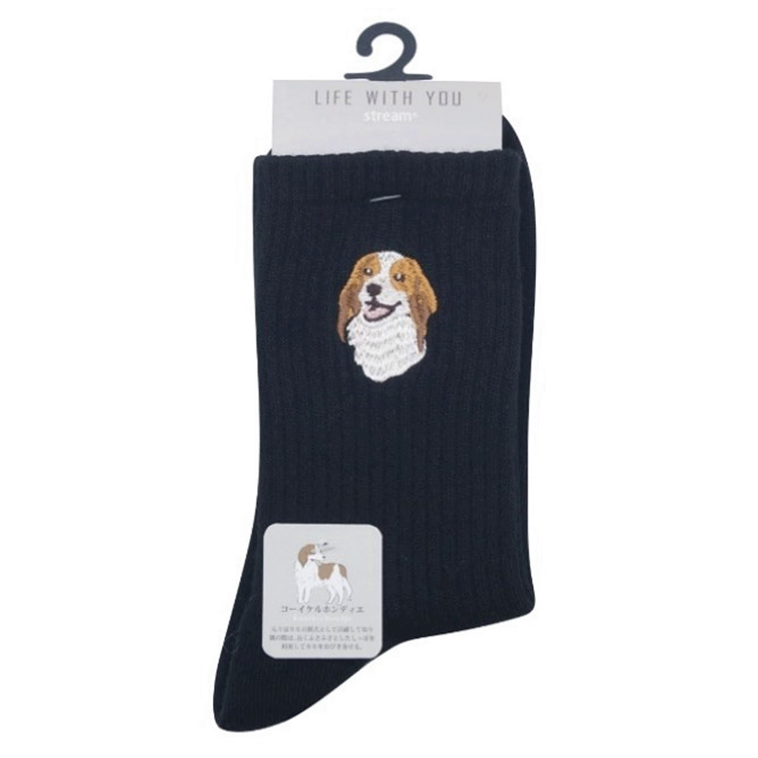 新色追加★STREAM LIFE WITH YOU クルー丈 動物 刺繍 靴下 - 画像24