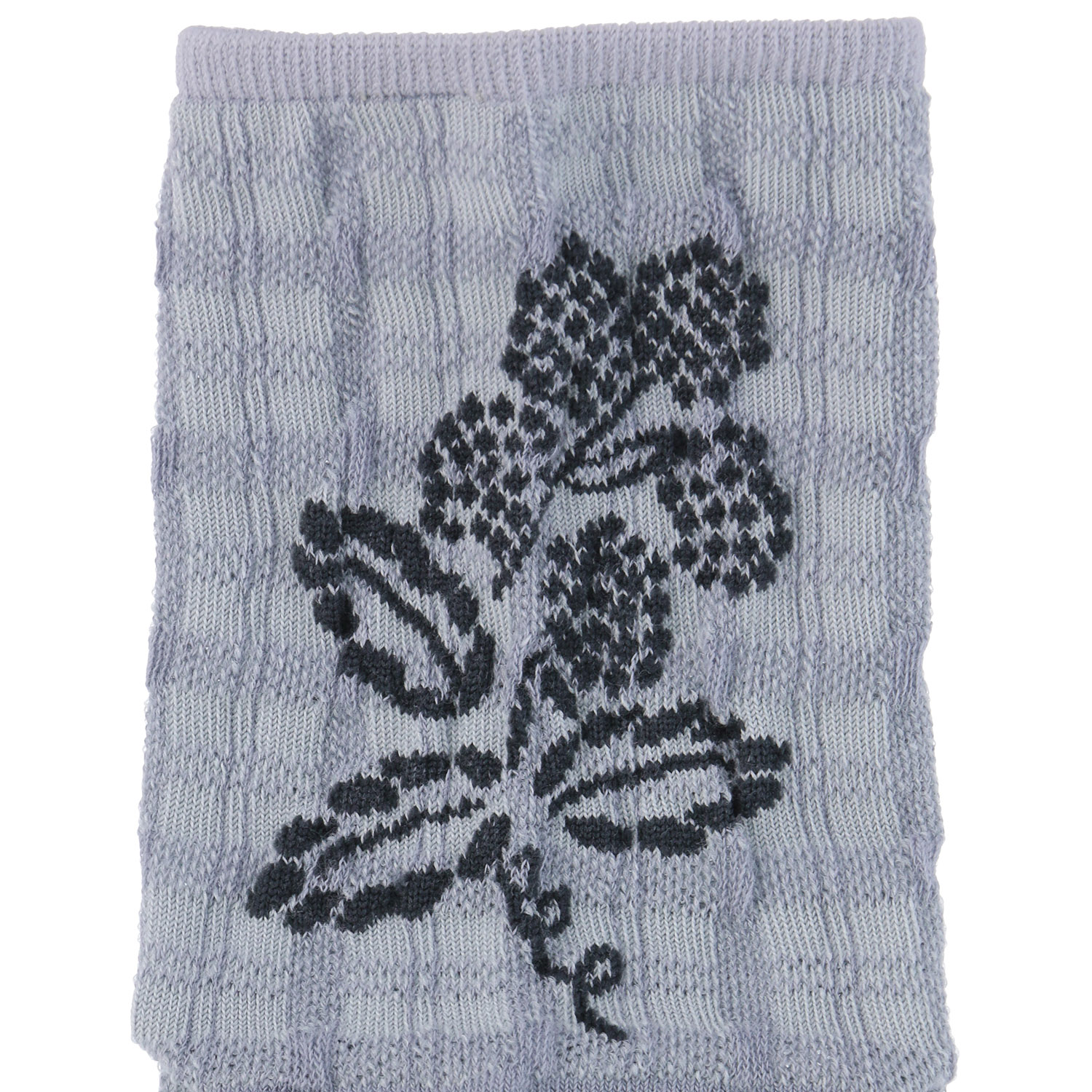 あなたに優しい ロークルー 表綿100％ ゆったり逆スパ チェック花【在庫限り】 - 画像3