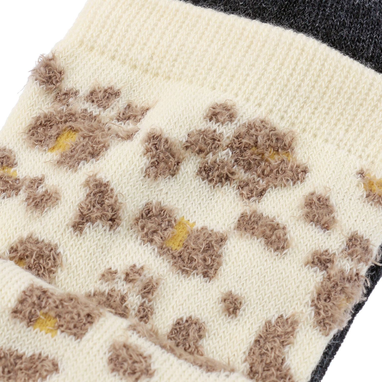 にゃんこ堂 肉球モール クルー丈ソックス【在庫限り】 - 画像3