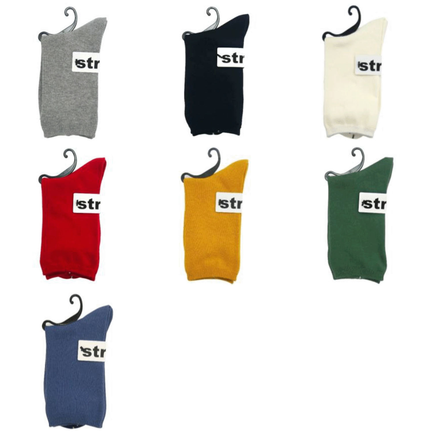 日本製●STREAM  無地 クルー （19cm丈） - 画像1