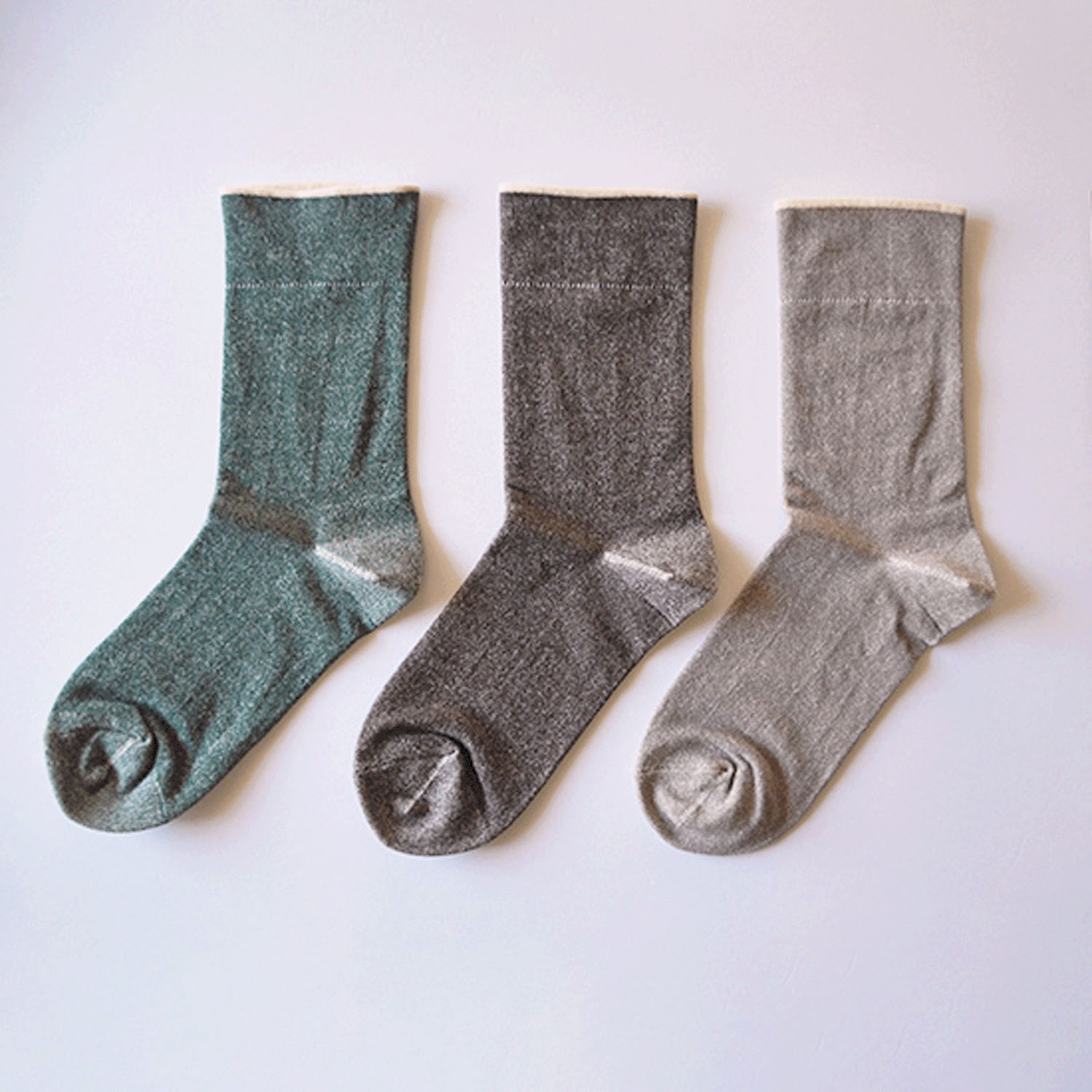 天衣無縫 いつもソックス 無地 - 画像1