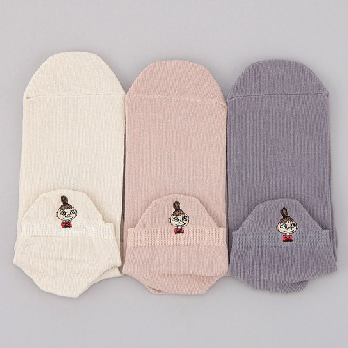 【再入荷】MOOMIN アンクル 踵ベロ付 ミムラ刺しゅう【在庫限り】 - 画像1