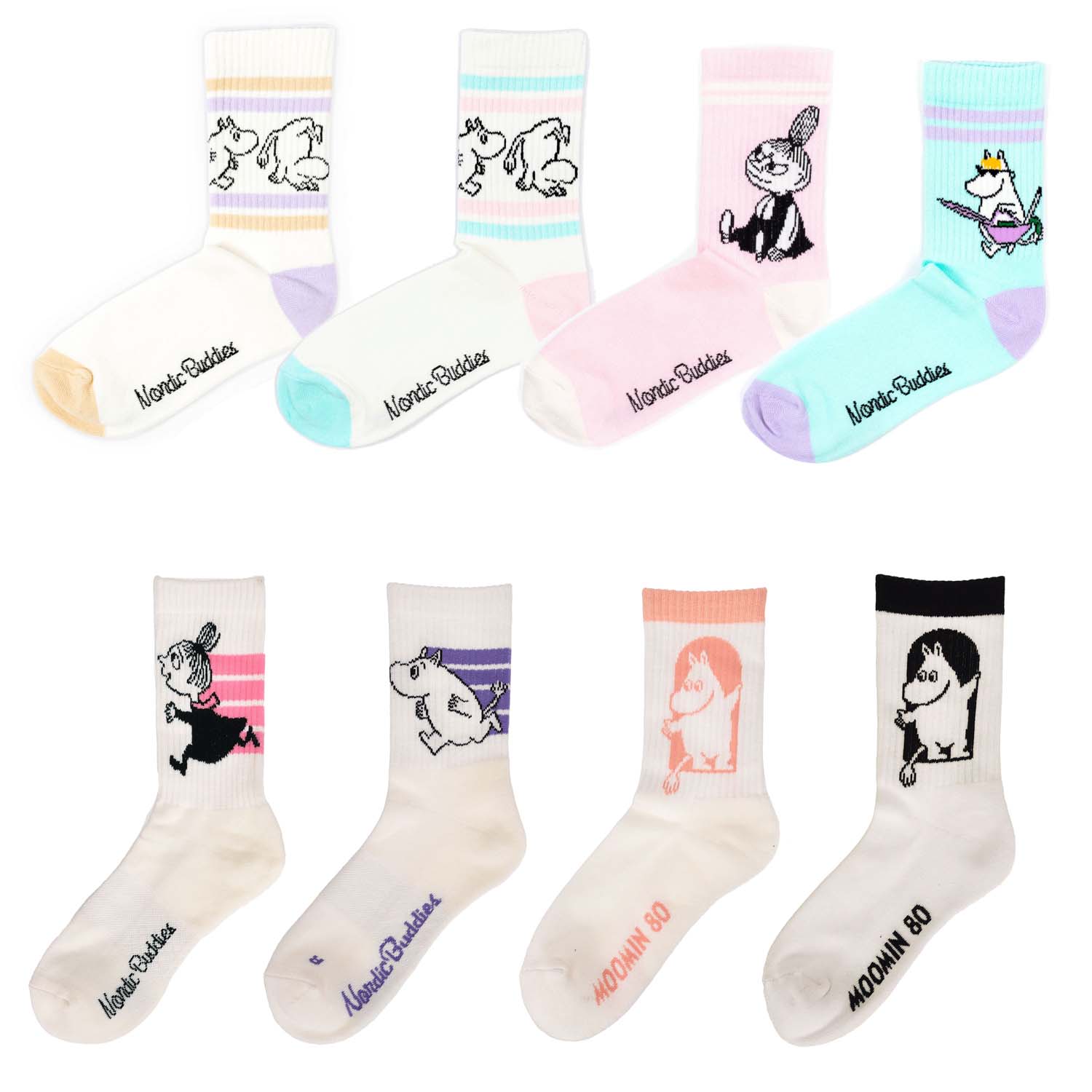 MOOMIN By Nordicbuddies レトロソックスLADIES 23－25cm