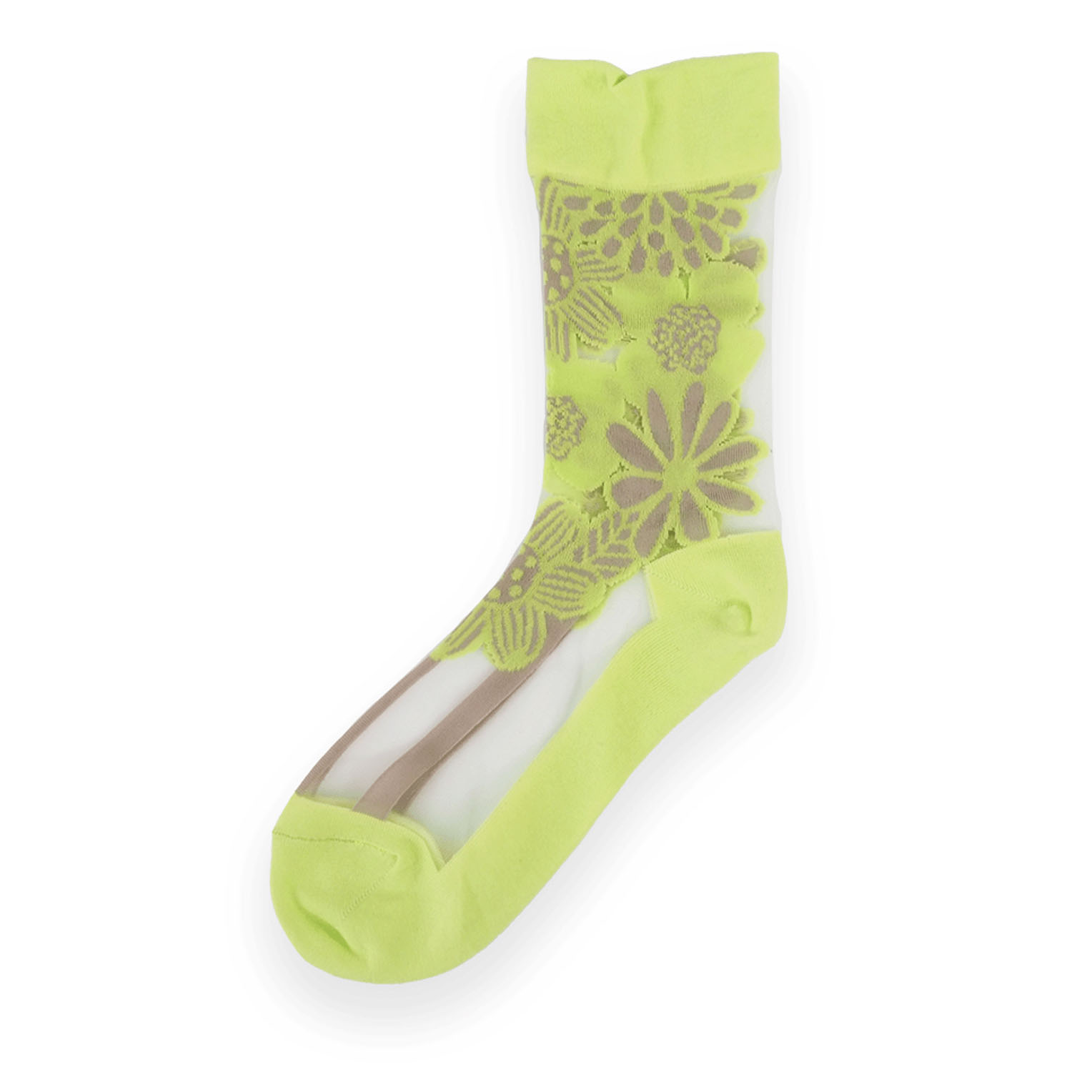 andeotte シースルーソックス FLOWER【在庫限り】 - 画像2