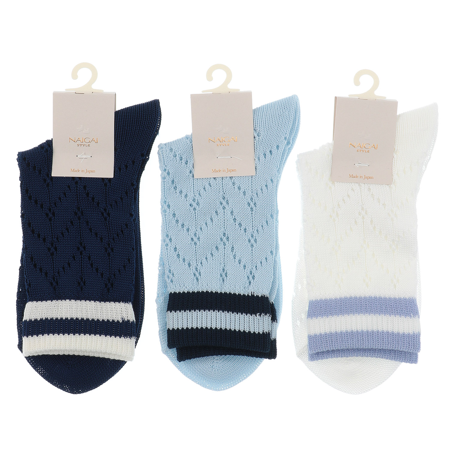 NAIGAI STYLE オープンワーク クルー丈