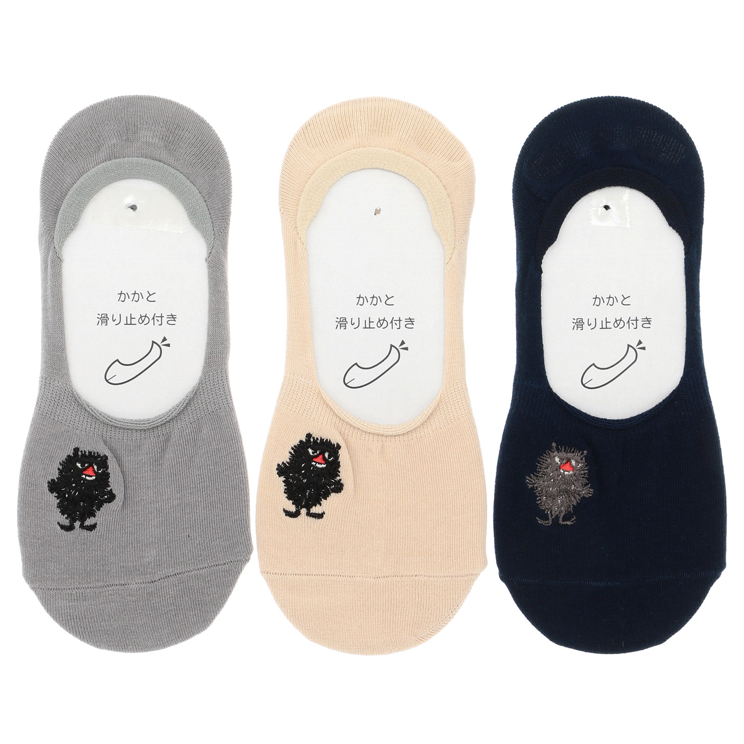 MOOMIN カバーソックス スティンキー刺繍【在庫限り】 - 画像1