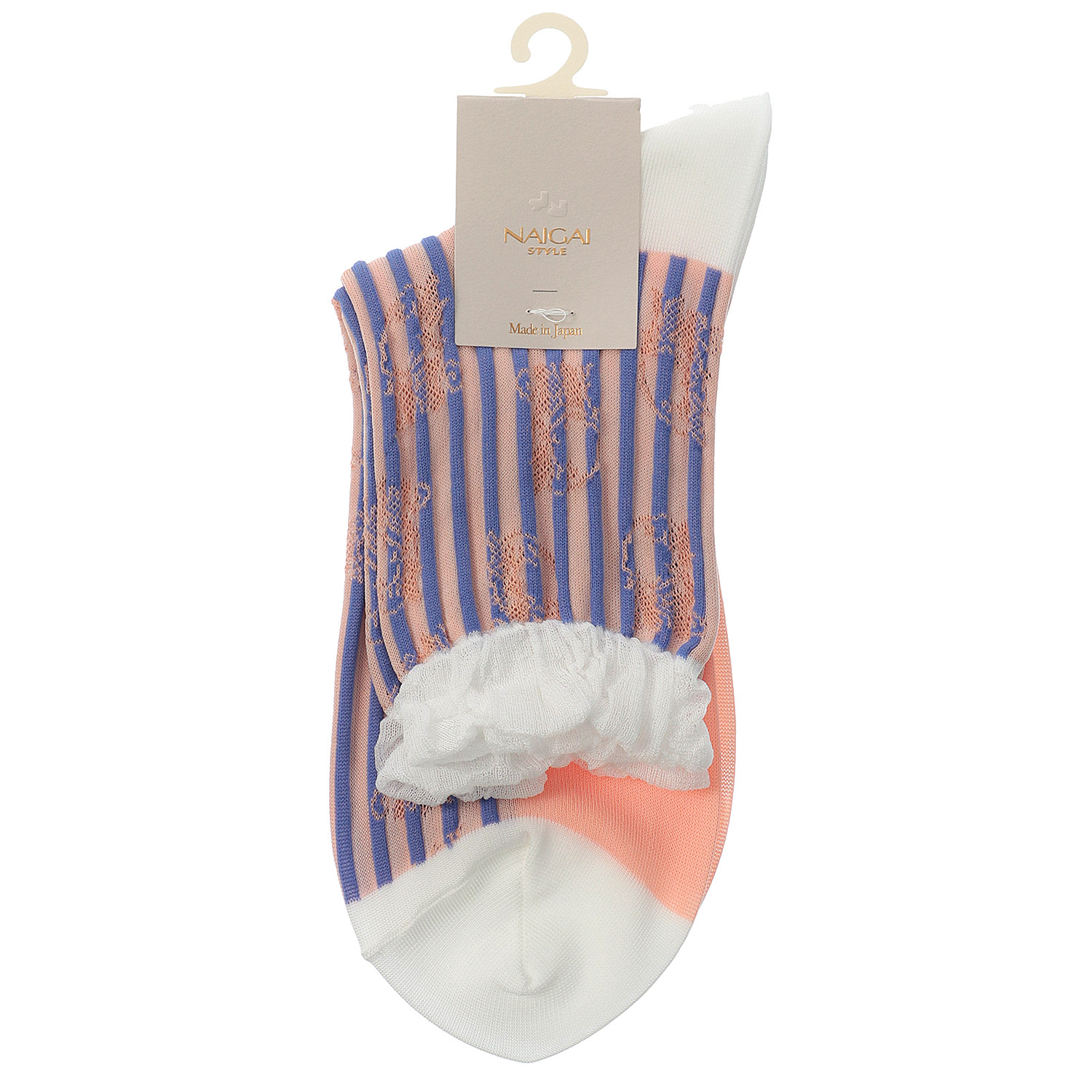 NAIGAI STYLE リングストライプ フロート クルー丈 - 画像2