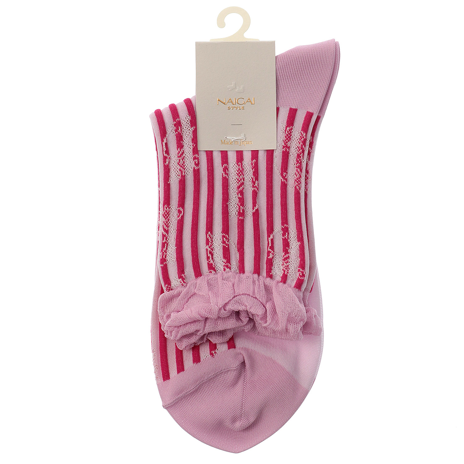 NAIGAI STYLE リングストライプ フロート クルー丈 - 画像3