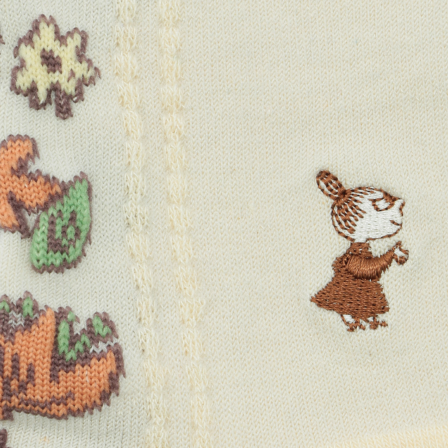 MOOMIN ロークルーソックス シルク入フロントフラワーミイ刺繍【在庫限り】 - 画像4